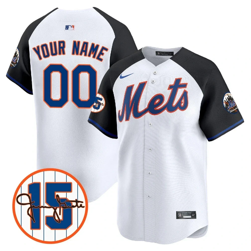 Custom New York Mets Jerry Grote Patch Vapor Premier Limited V1 Jersey – All Stitched