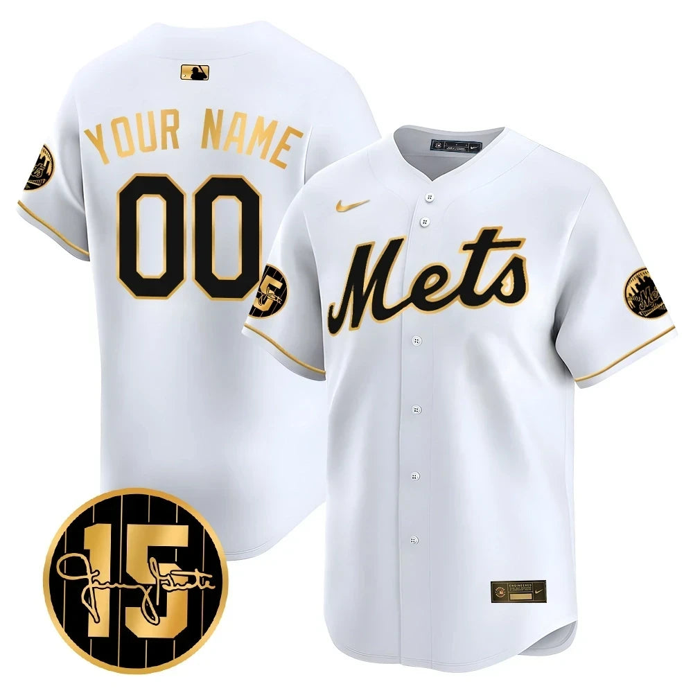 Custom New York Mets Jerry Grote Patch Vapor Premier Limited V1 Jersey – All Stitched