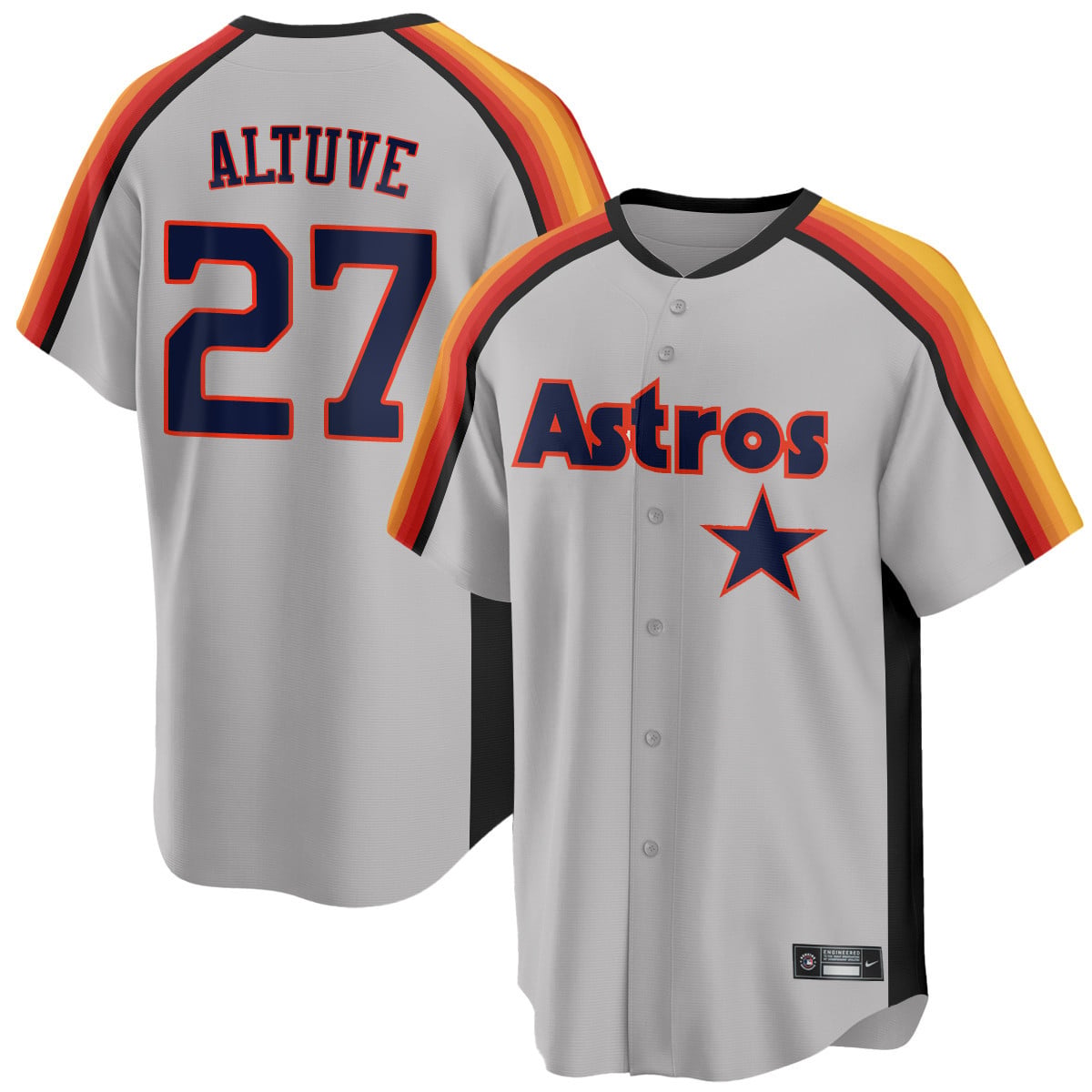 Houston Astros 1989 Throwback Road Jersey - All Stitched