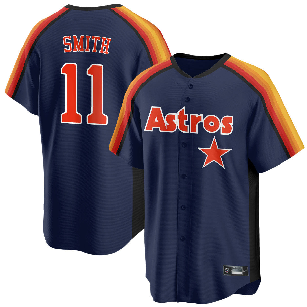 Houston Astros 1989 Throwback Road Jersey - All Stitched