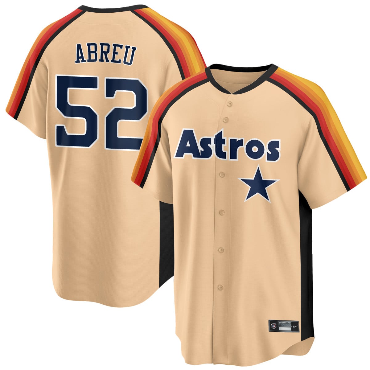 Houston Astros 1989 Throwback Road Jersey - All Stitched