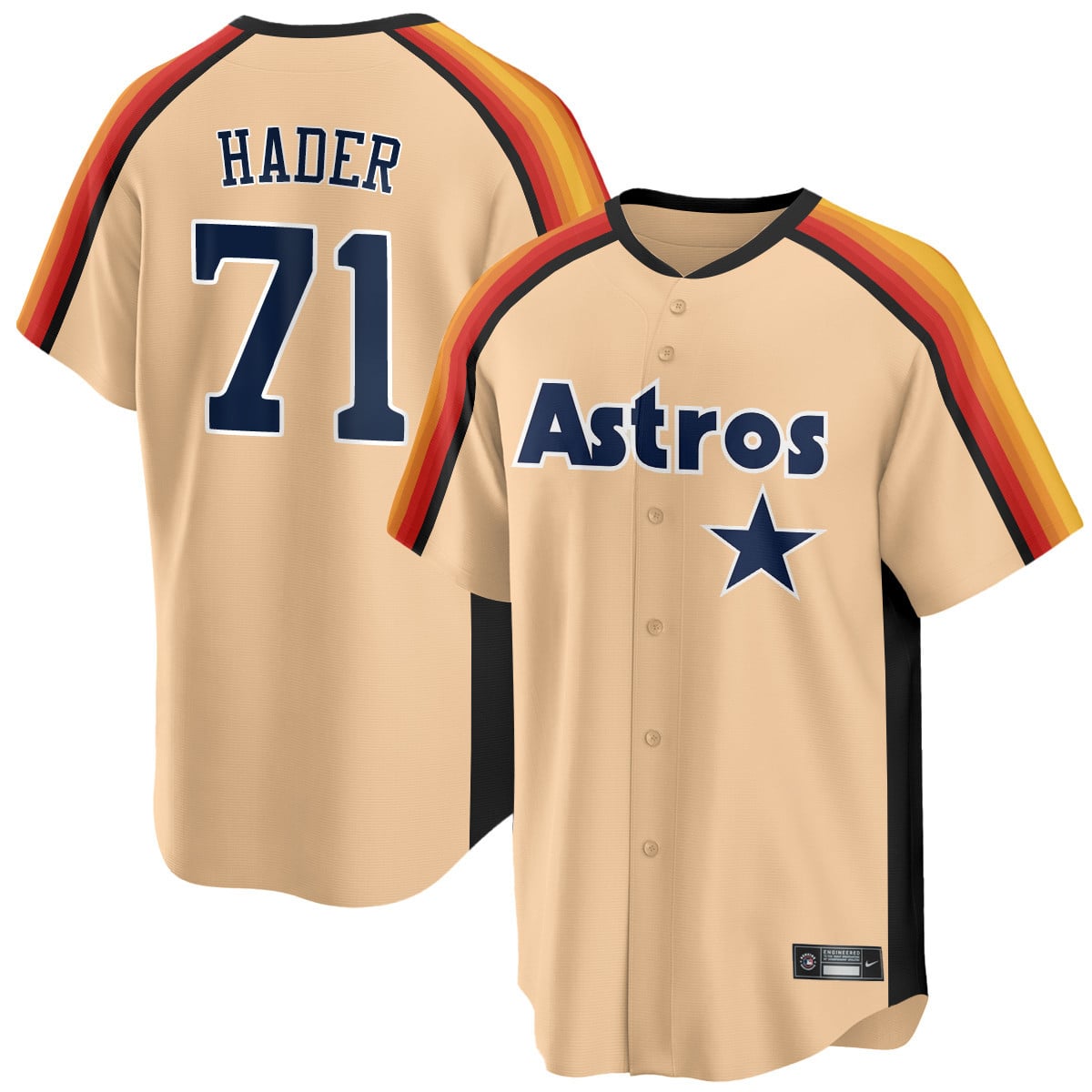 Houston Astros 1989 Throwback Road Jersey - All Stitched