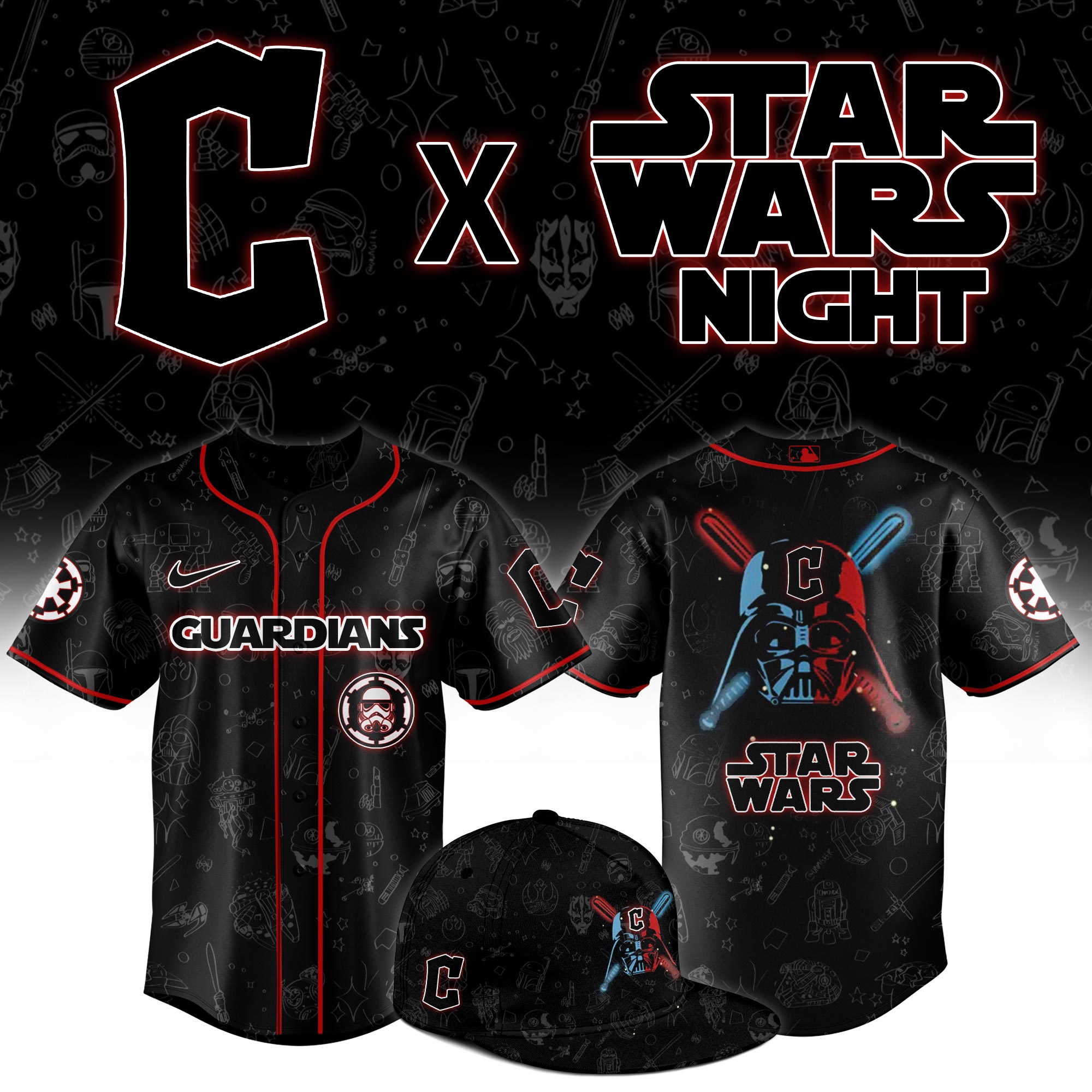 Cleveland Guardians 2025 Star Wars Night Game Limited Jersey 