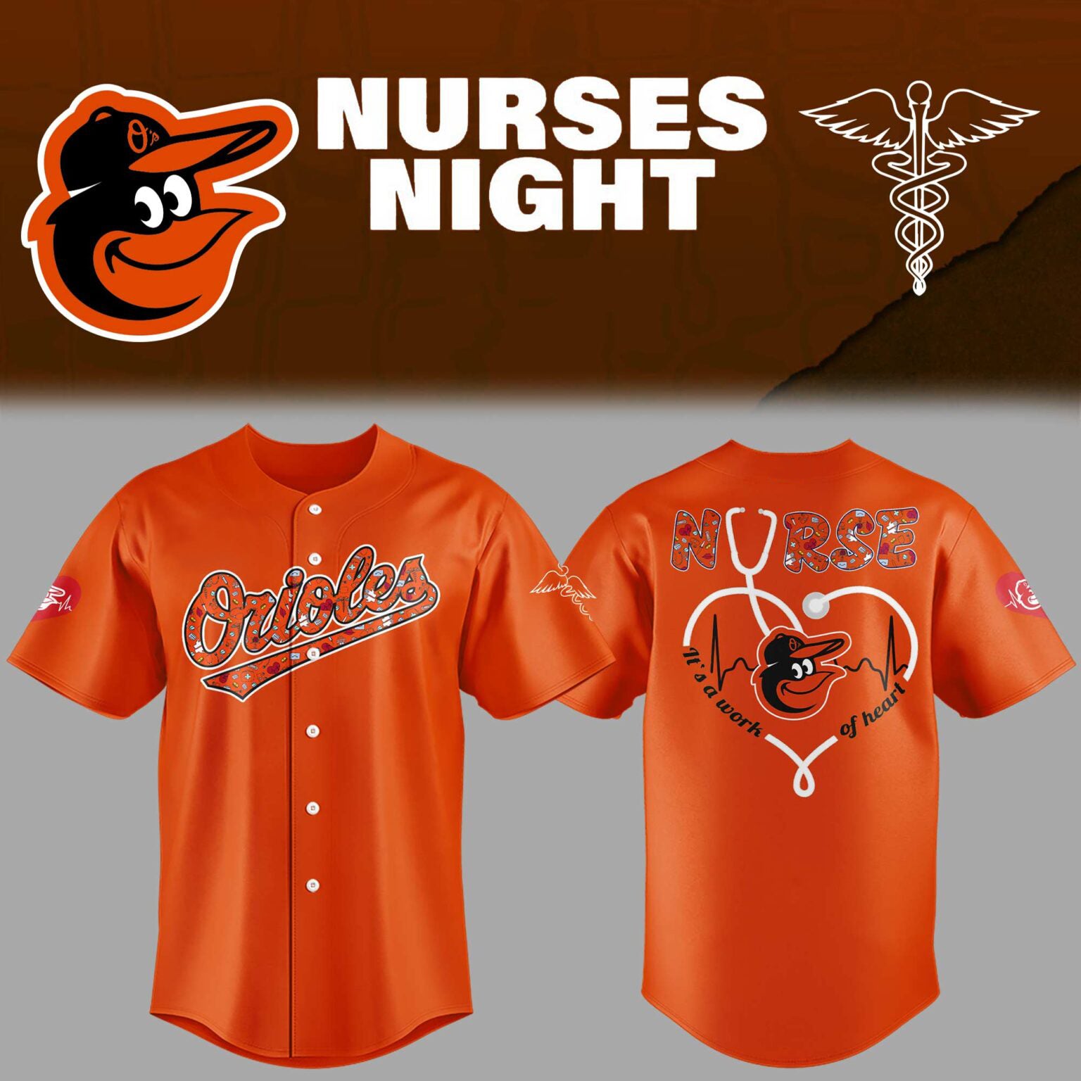 Limited Edition Orioles Nurses Night Jersey 