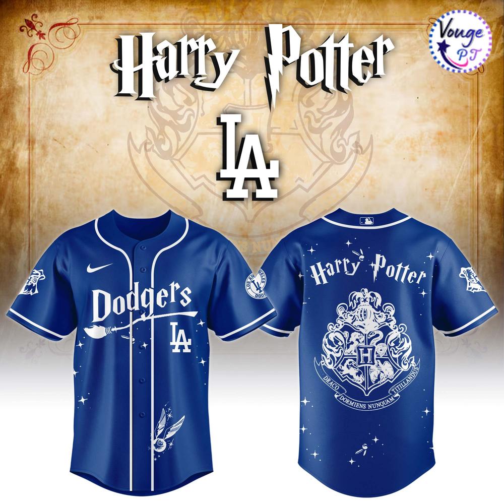 Los Angeles Dodger x Harry Potter Hogwarts Baseball Jersey 
