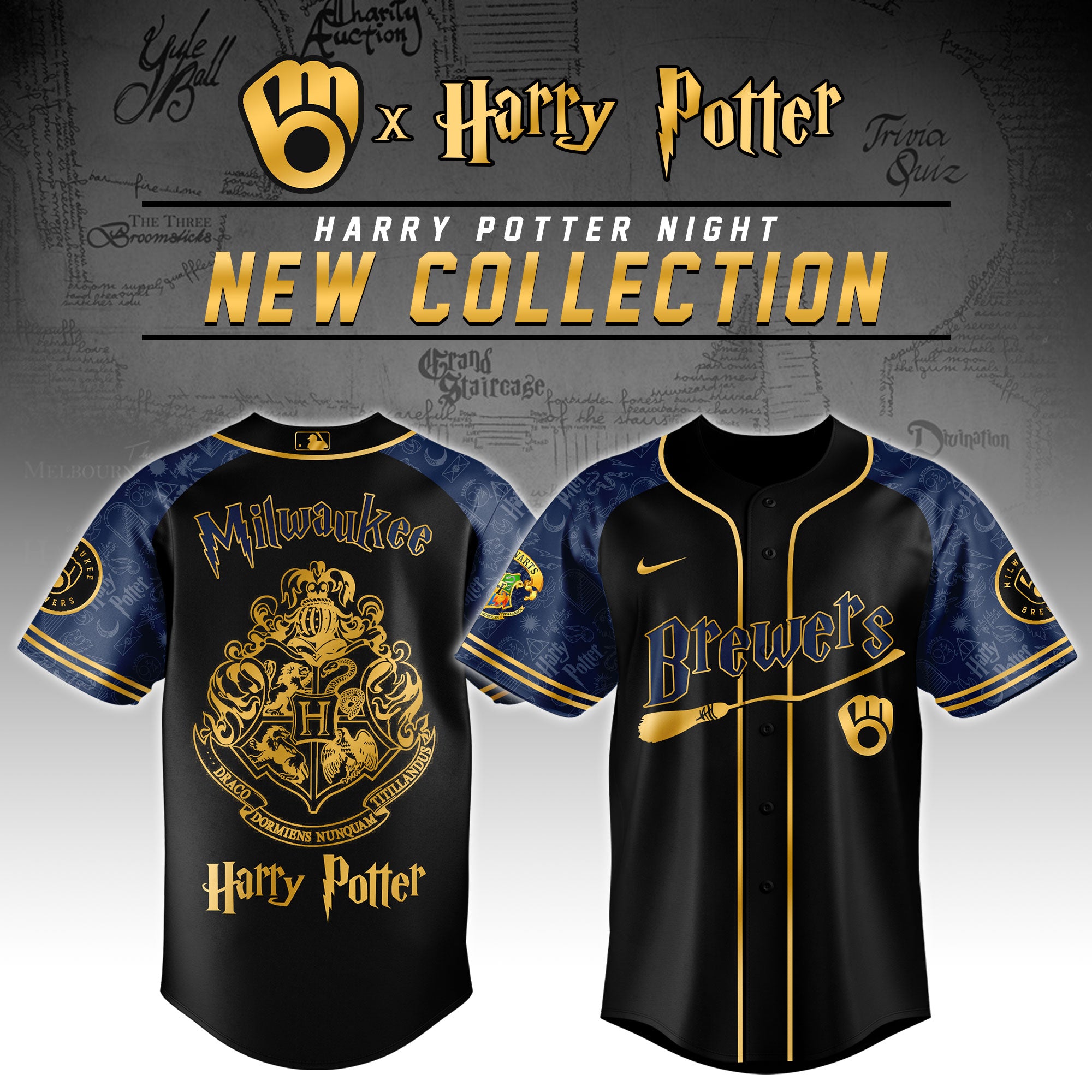 Milwaukee Brewers x Harry Potter Night Baseball Jersey 