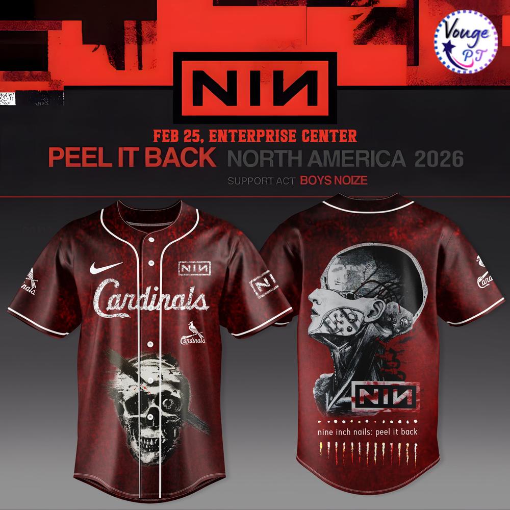 St. Louis Cardinals x NIN Nine Inch Nails Peel It Back Baseball Jersey 