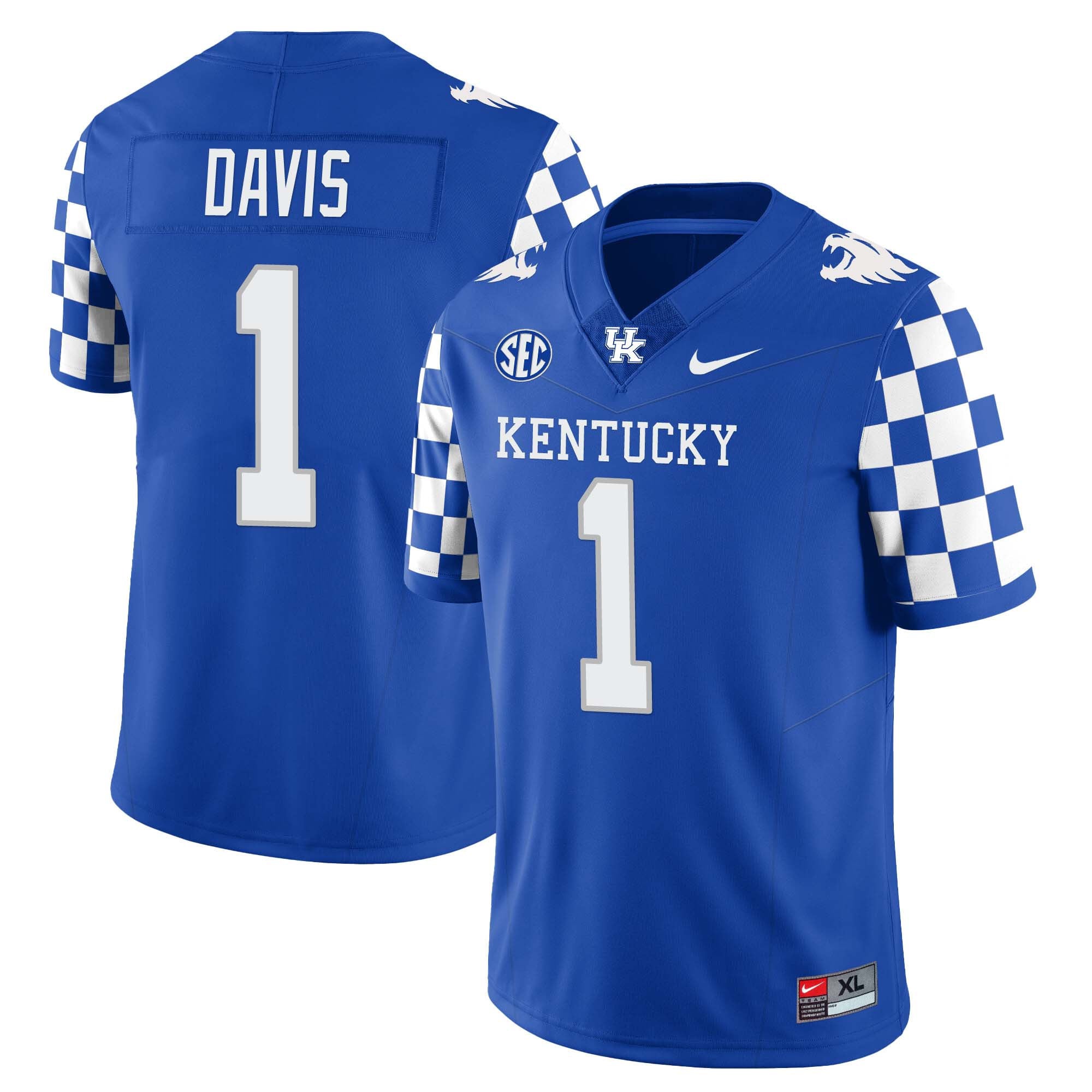 Men’s Kentucky Wildcats Football Jersey – All Stitched
