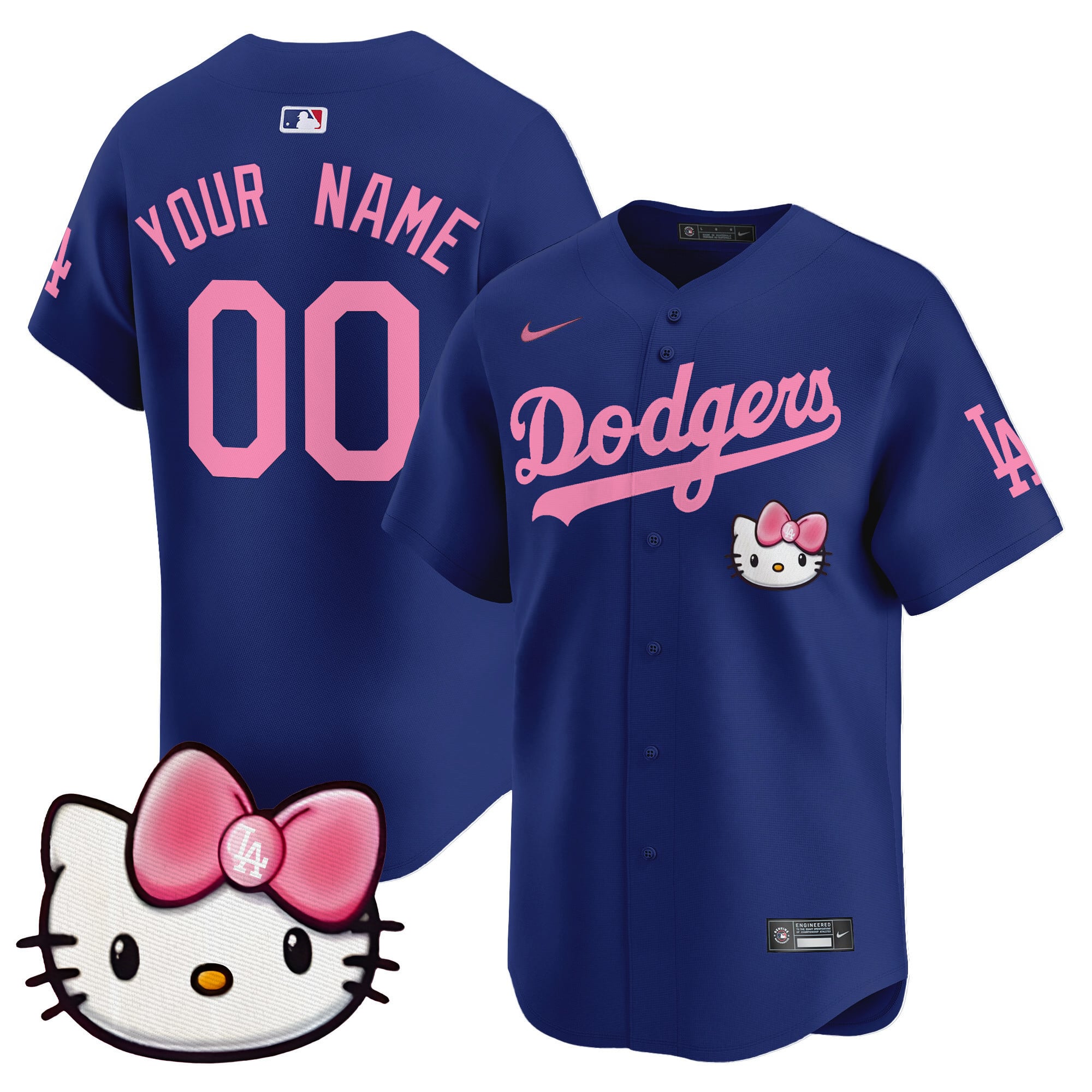 Dodgers 2025 Hello Kitty Vapor Premier Limited Custom Jersey  All Stitched