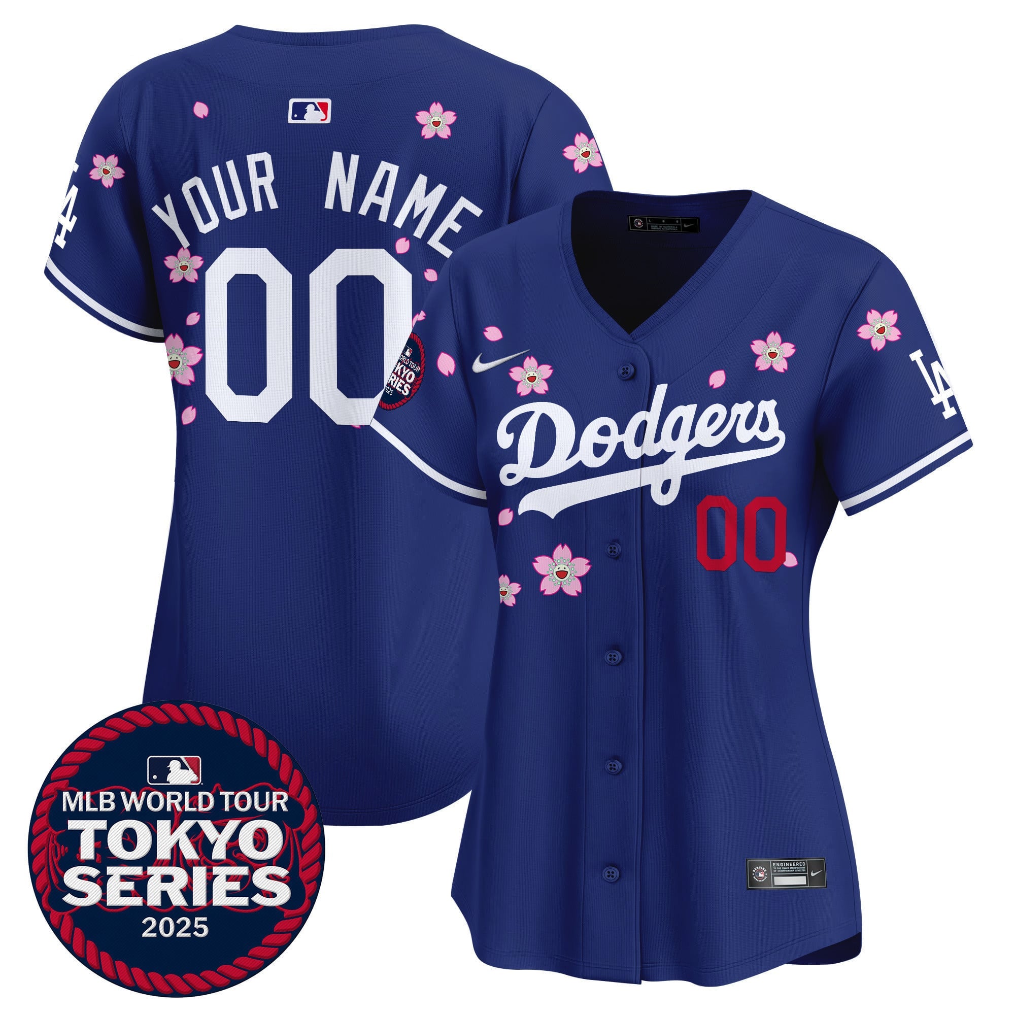 Dodgers Tokyo Series 2025 Vapor Premier Limited Custom Jersey - Stitched