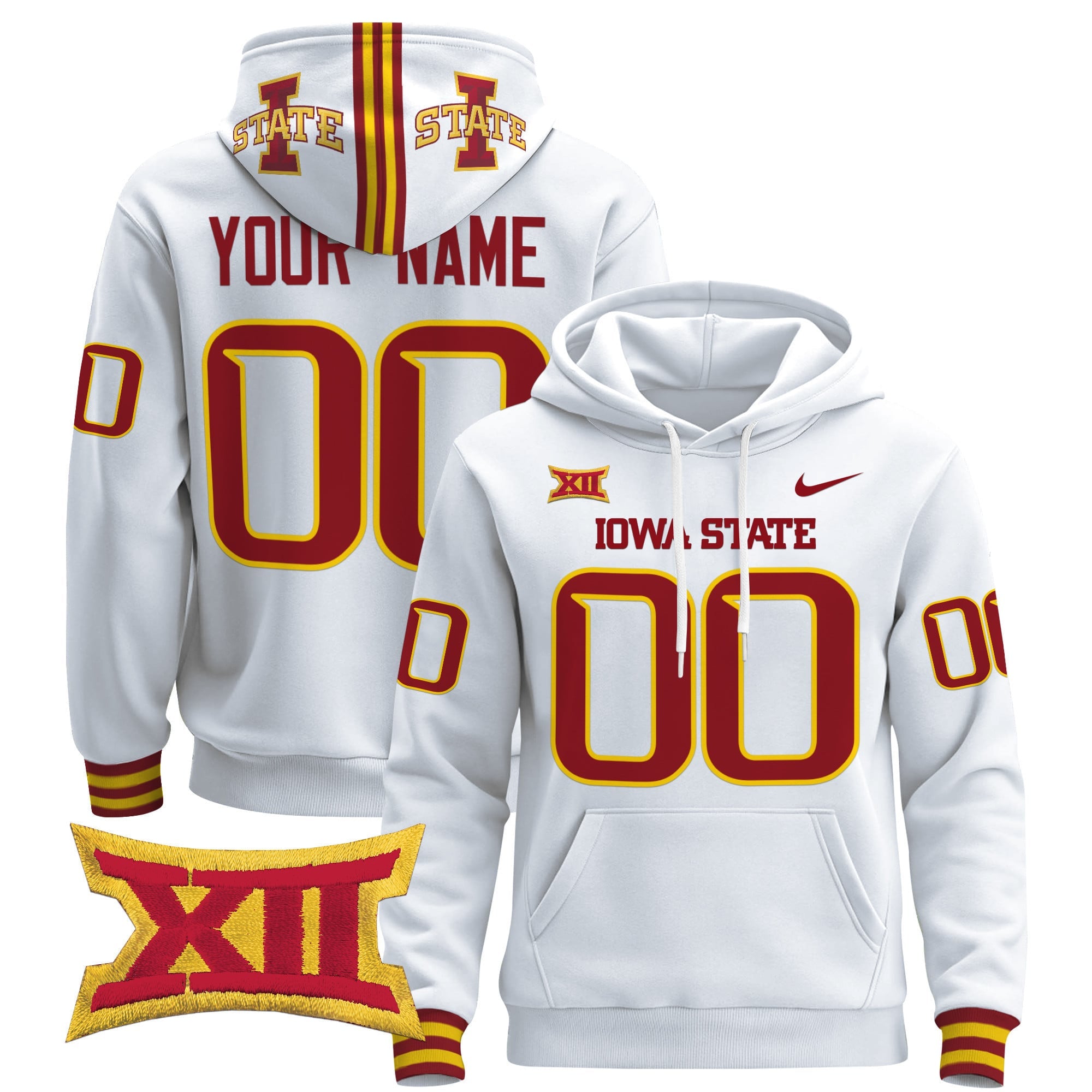 Iowa State Cyclones 2024 Custom Pullover Hoodie