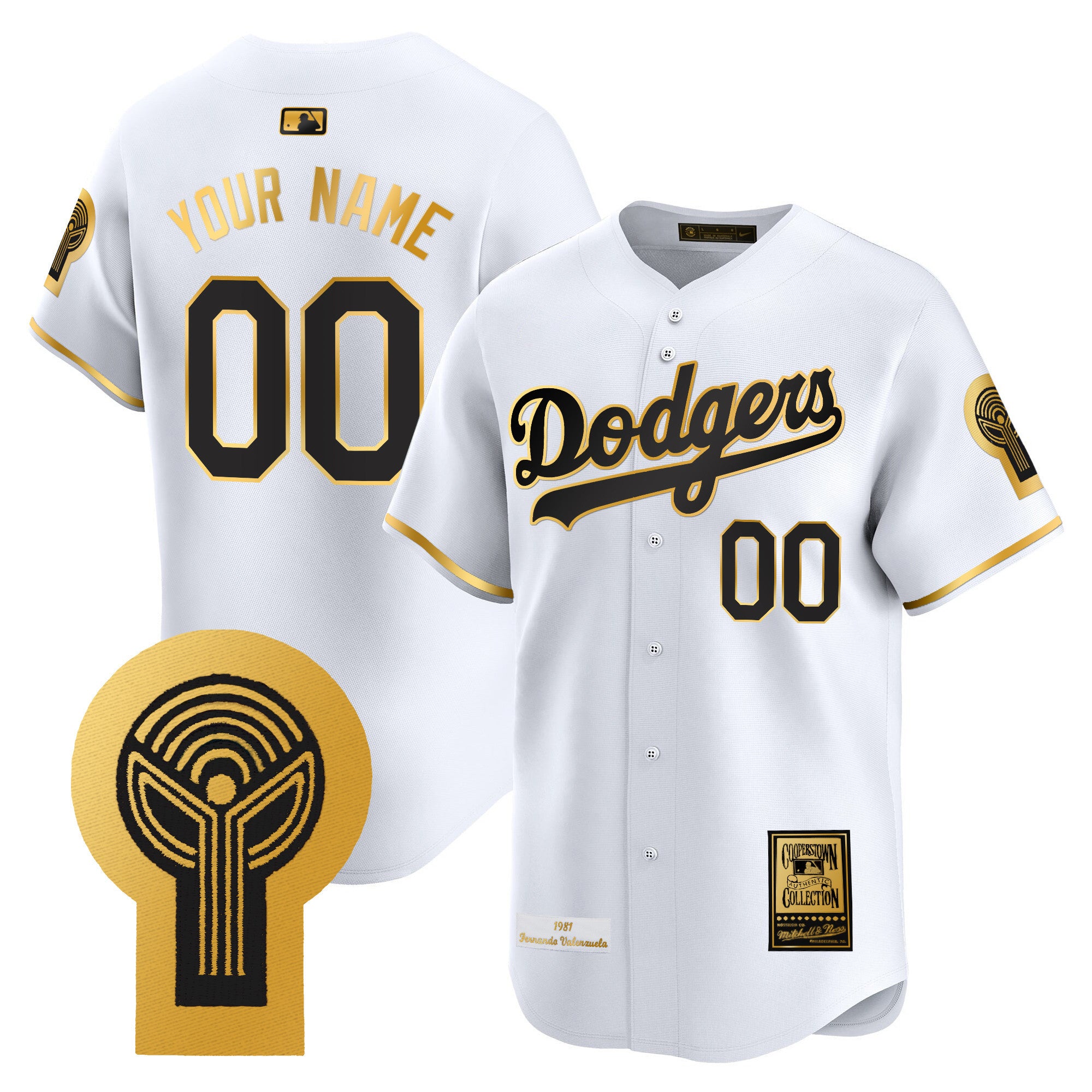 Dodgers 1981 Cooperstown Custom Jersey - All Stitched