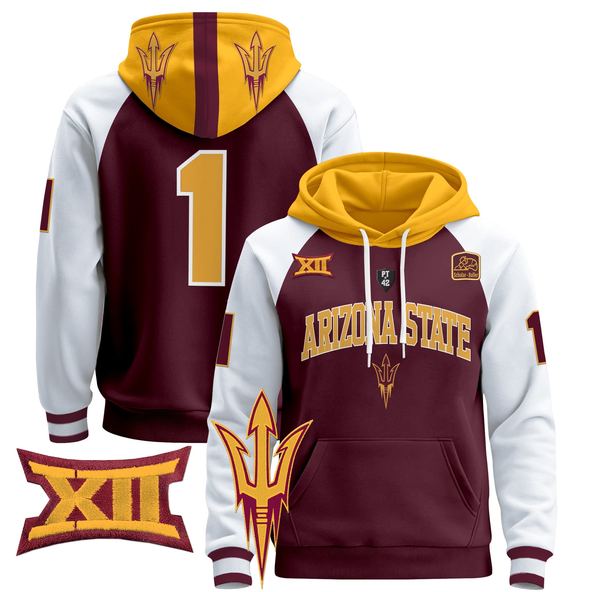 Men's Arizona State Sun Devils 2024 Pullover Hoodie V2