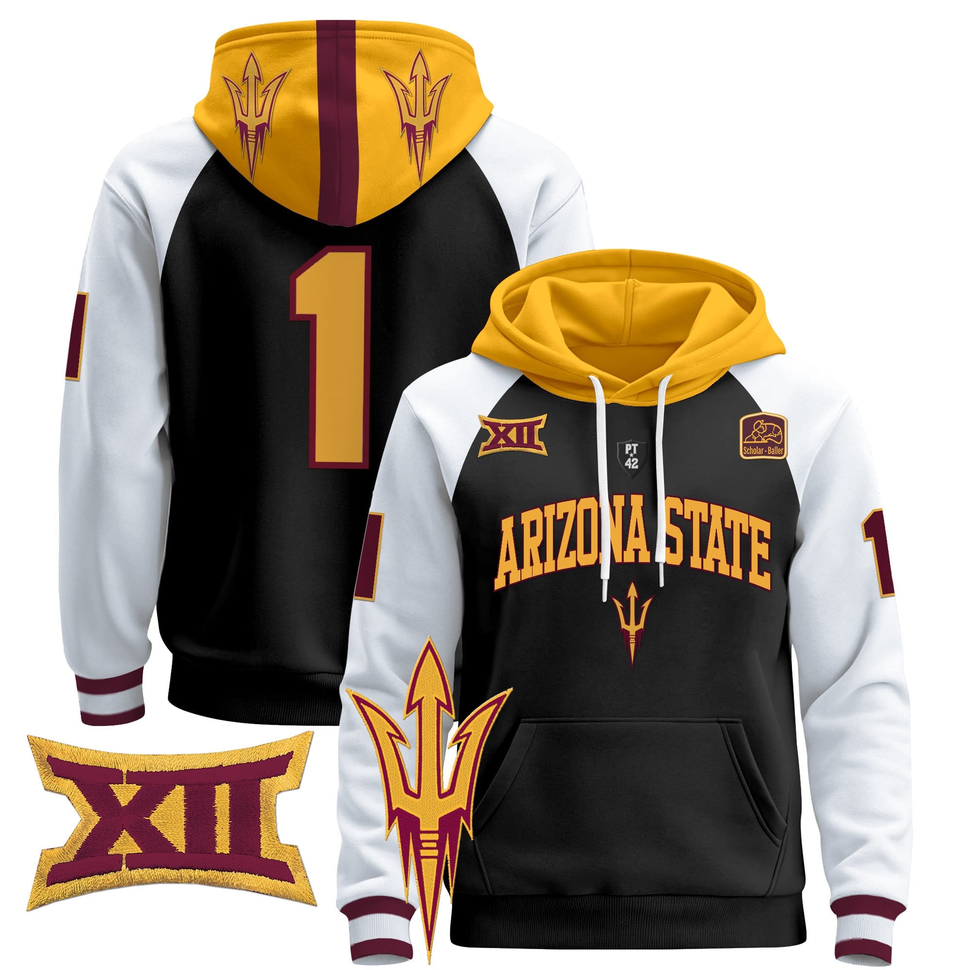 Men's Arizona State Sun Devils 2024 Pullover Hoodie V2
