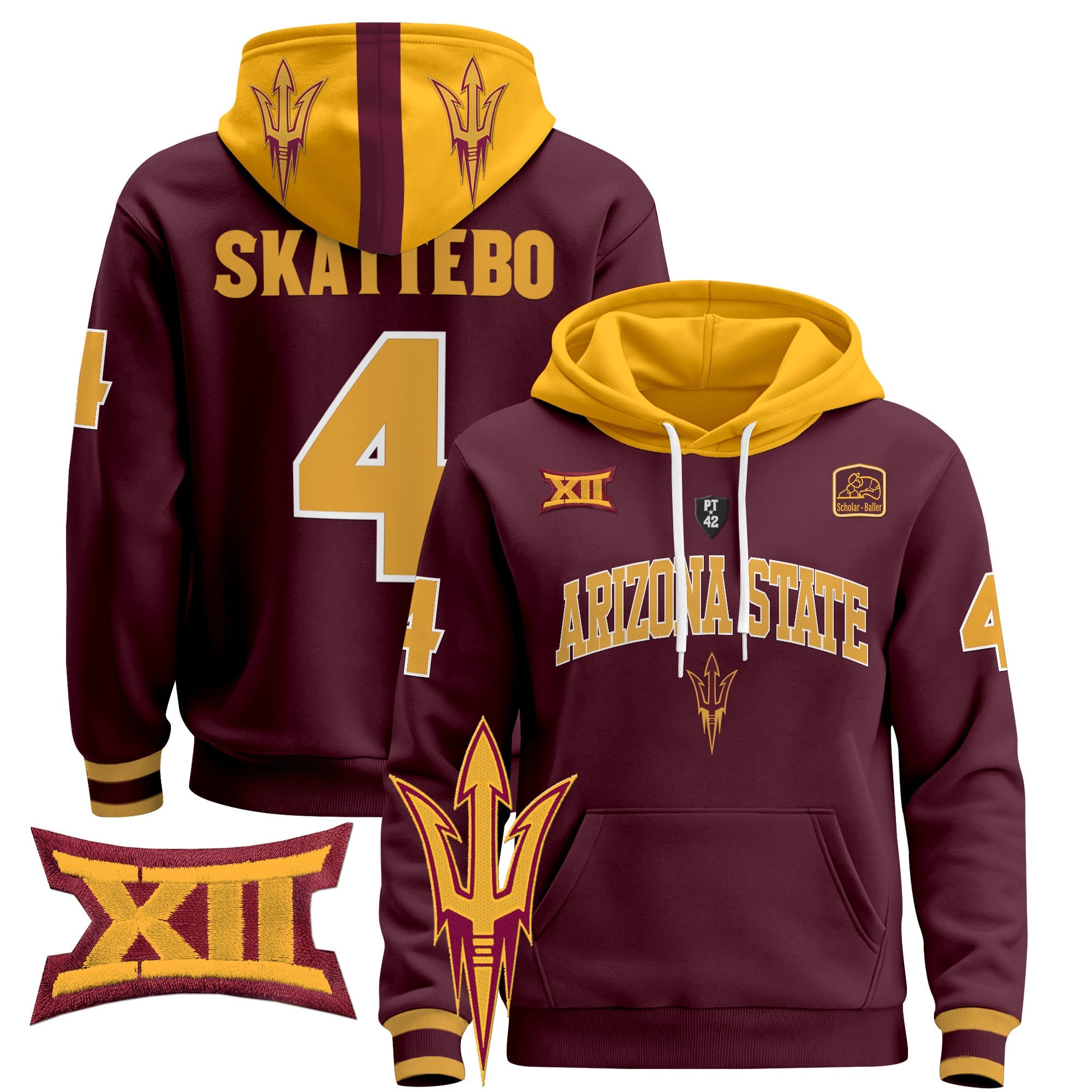 Men's Arizona State Sun Devils 2024 Pullover Hoodie V2
