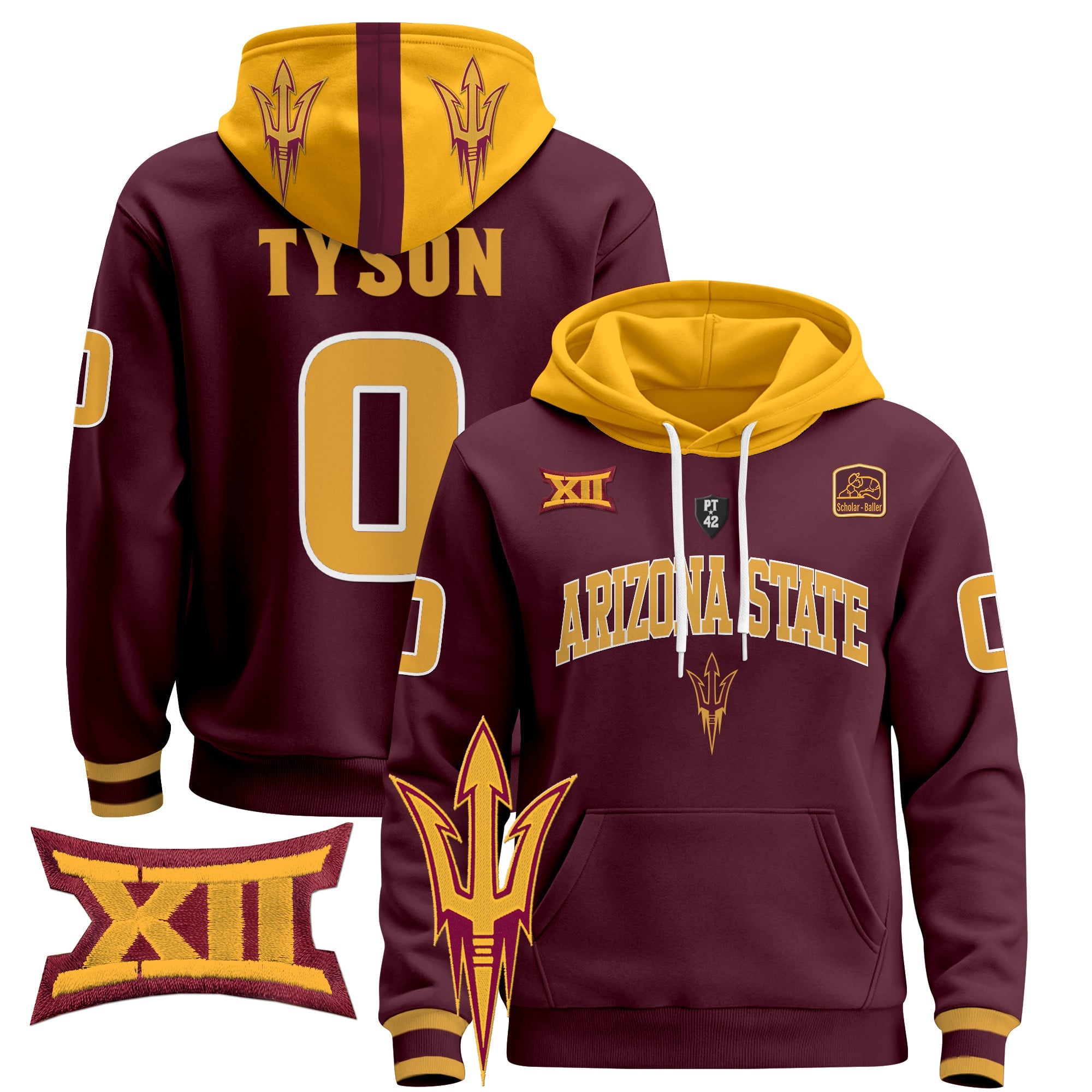 Men's Arizona State Sun Devils 2024 Pullover Hoodie V2