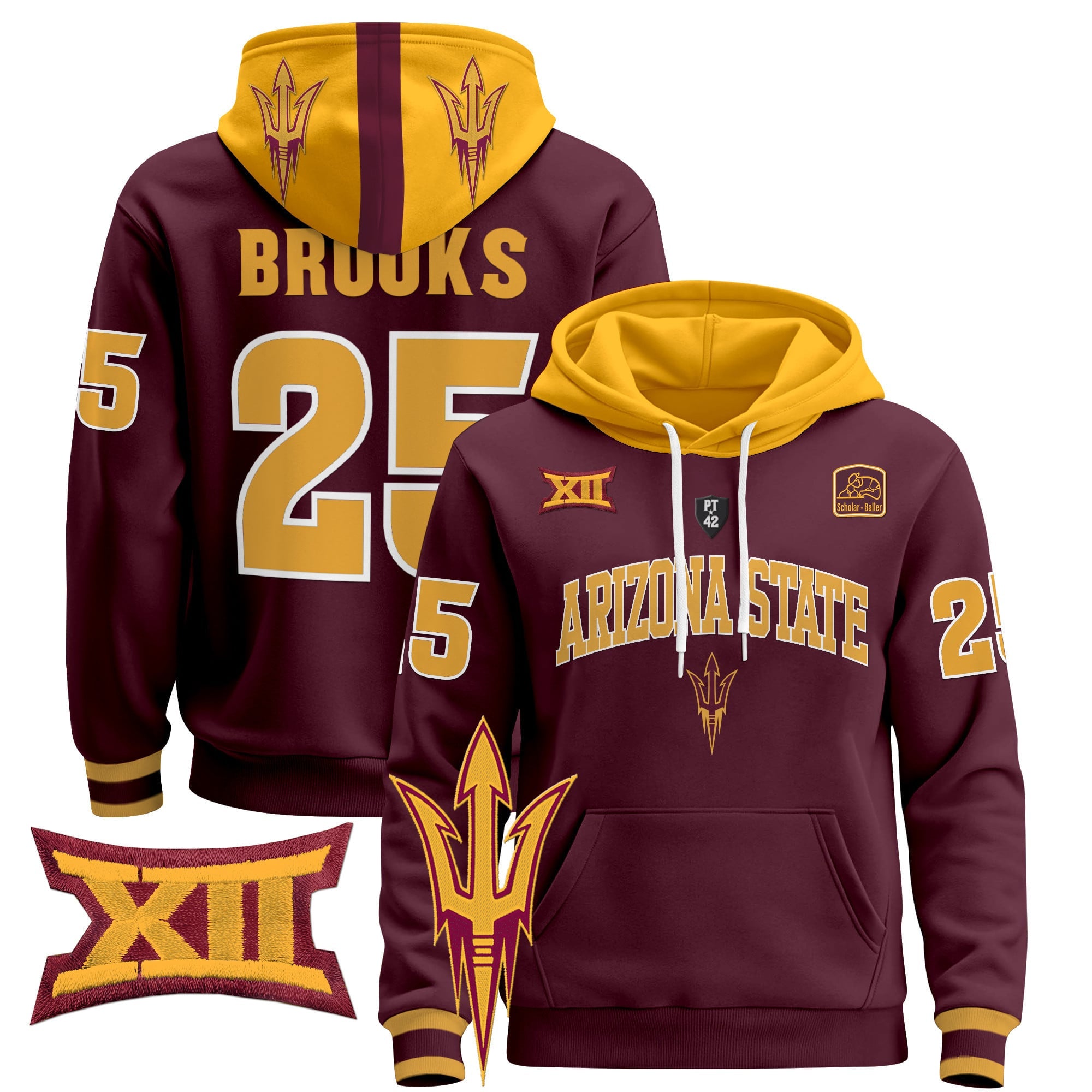 Men's Arizona State Sun Devils 2024 Pullover Hoodie V2