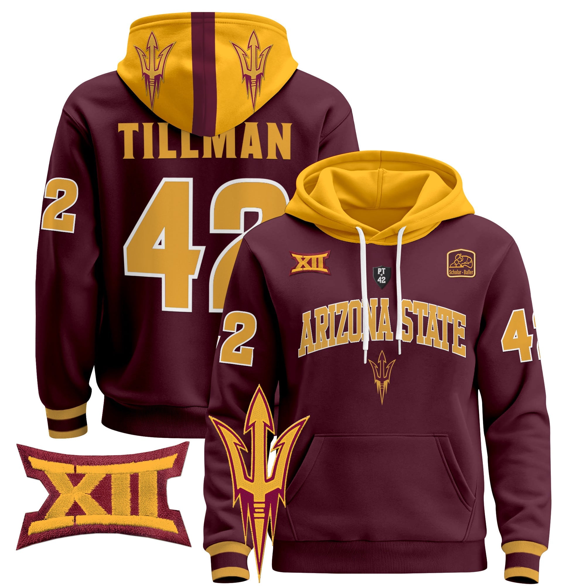 Men's Arizona State Sun Devils 2024 Pullover Hoodie V2