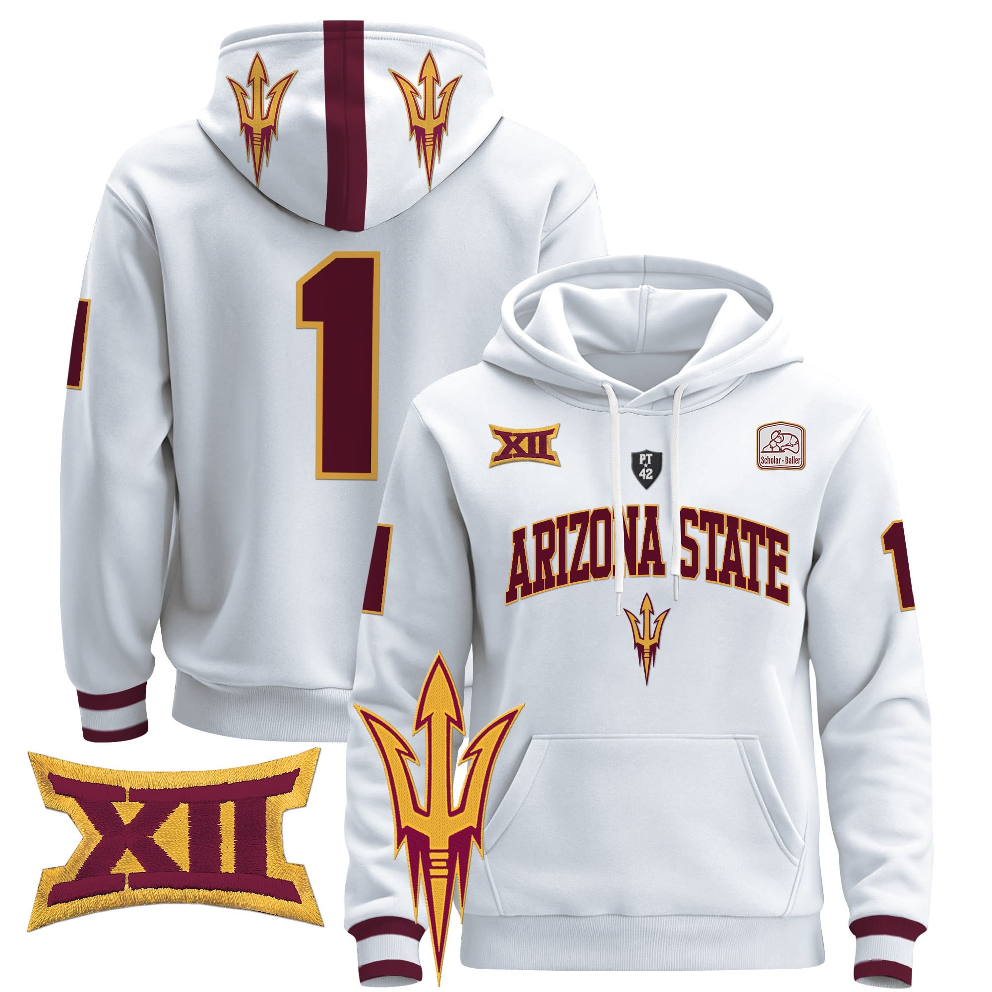 Men's Arizona State Sun Devils 2024 Pullover Hoodie V2