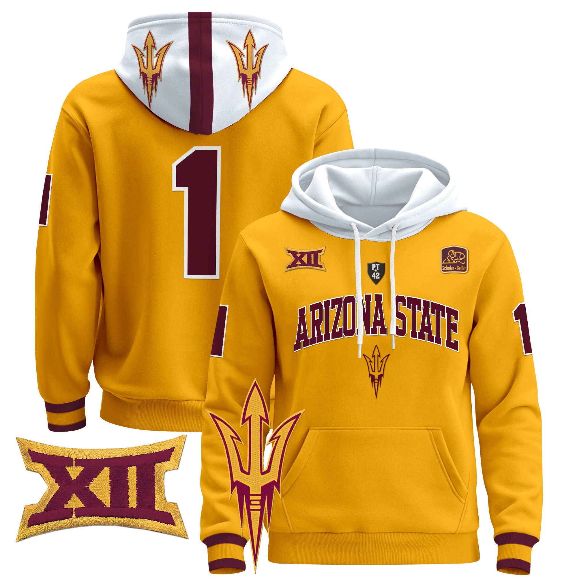 Men's Arizona State Sun Devils 2024 Pullover Hoodie V2