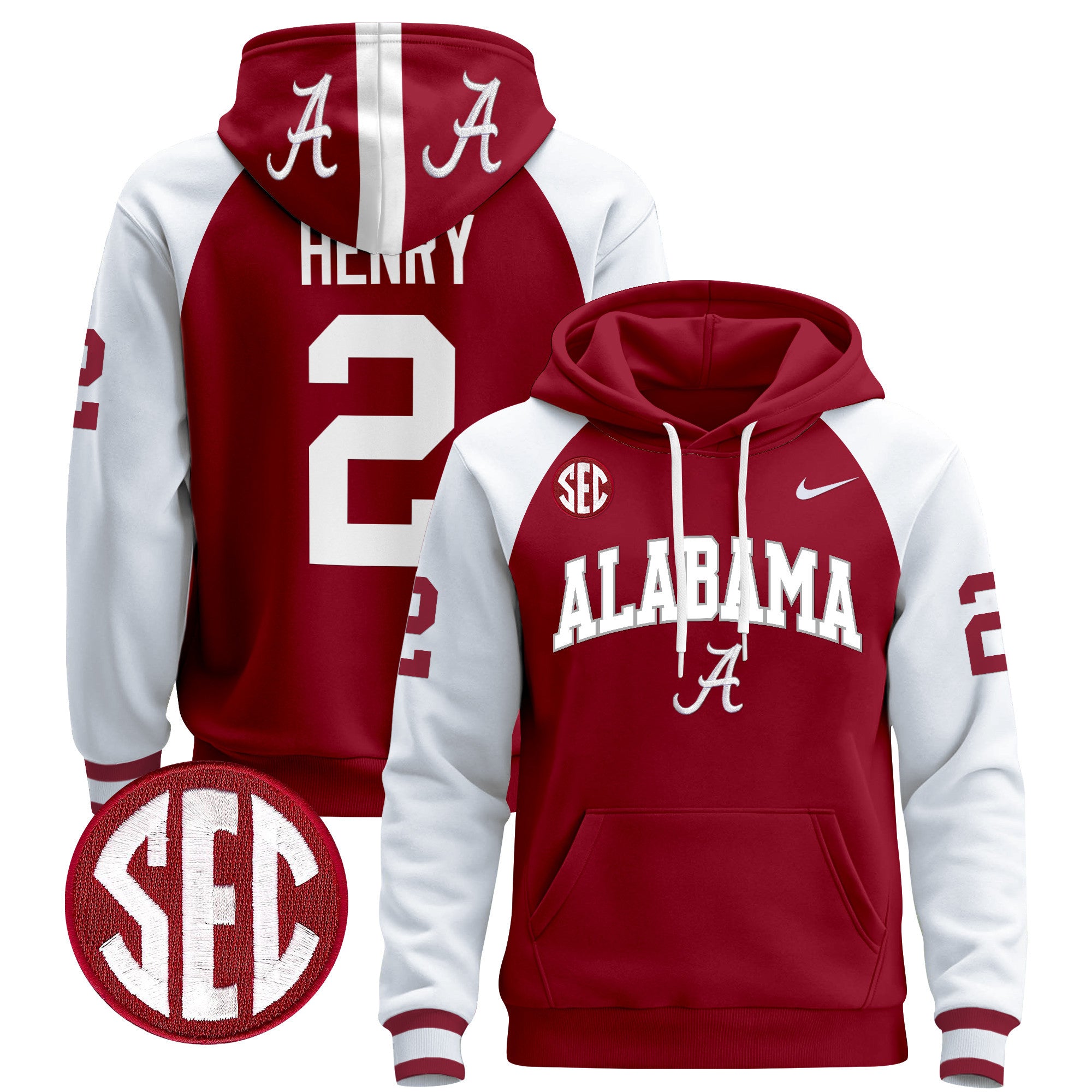 Men's Alabama Crimson Tide 2024 Pullover Hoodie V3