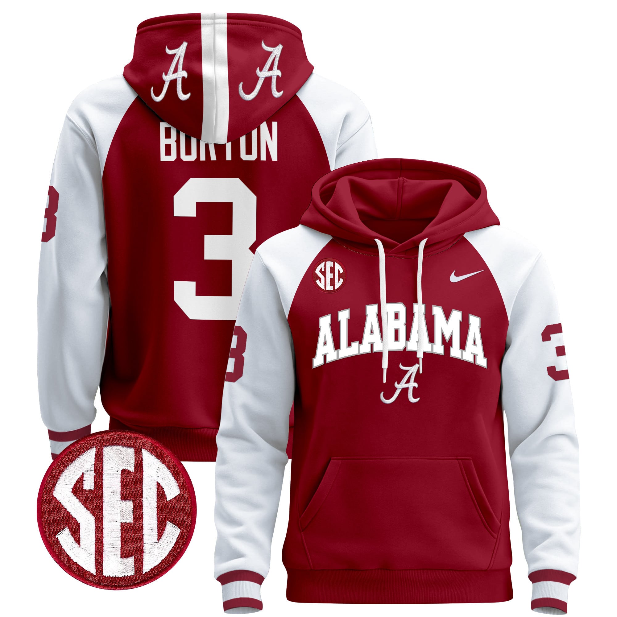Men's Alabama Crimson Tide 2024 Pullover Hoodie V3
