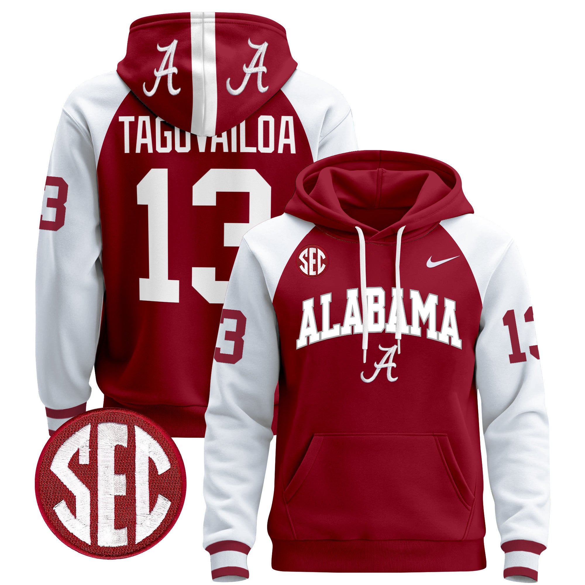 Men's Alabama Crimson Tide 2024 Pullover Hoodie V3