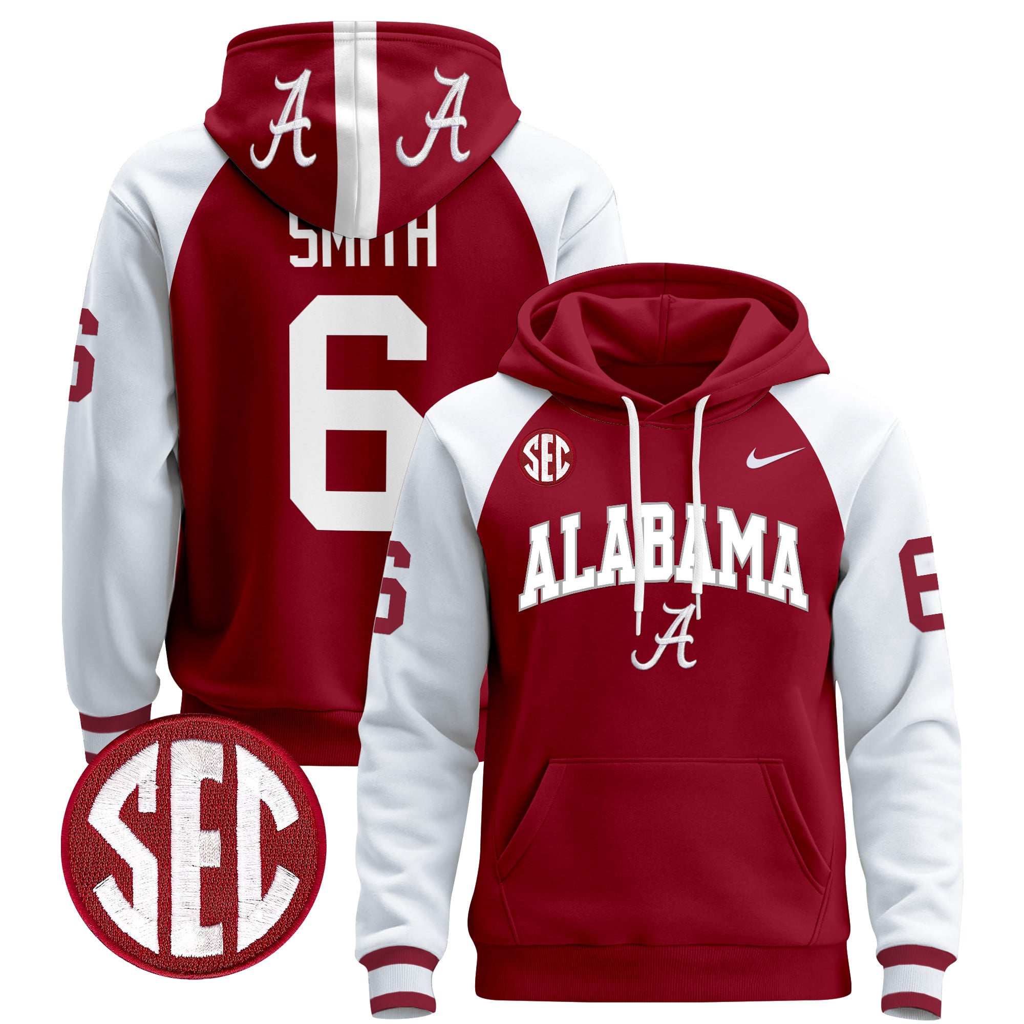 Men's Alabama Crimson Tide 2024 Pullover Hoodie V3