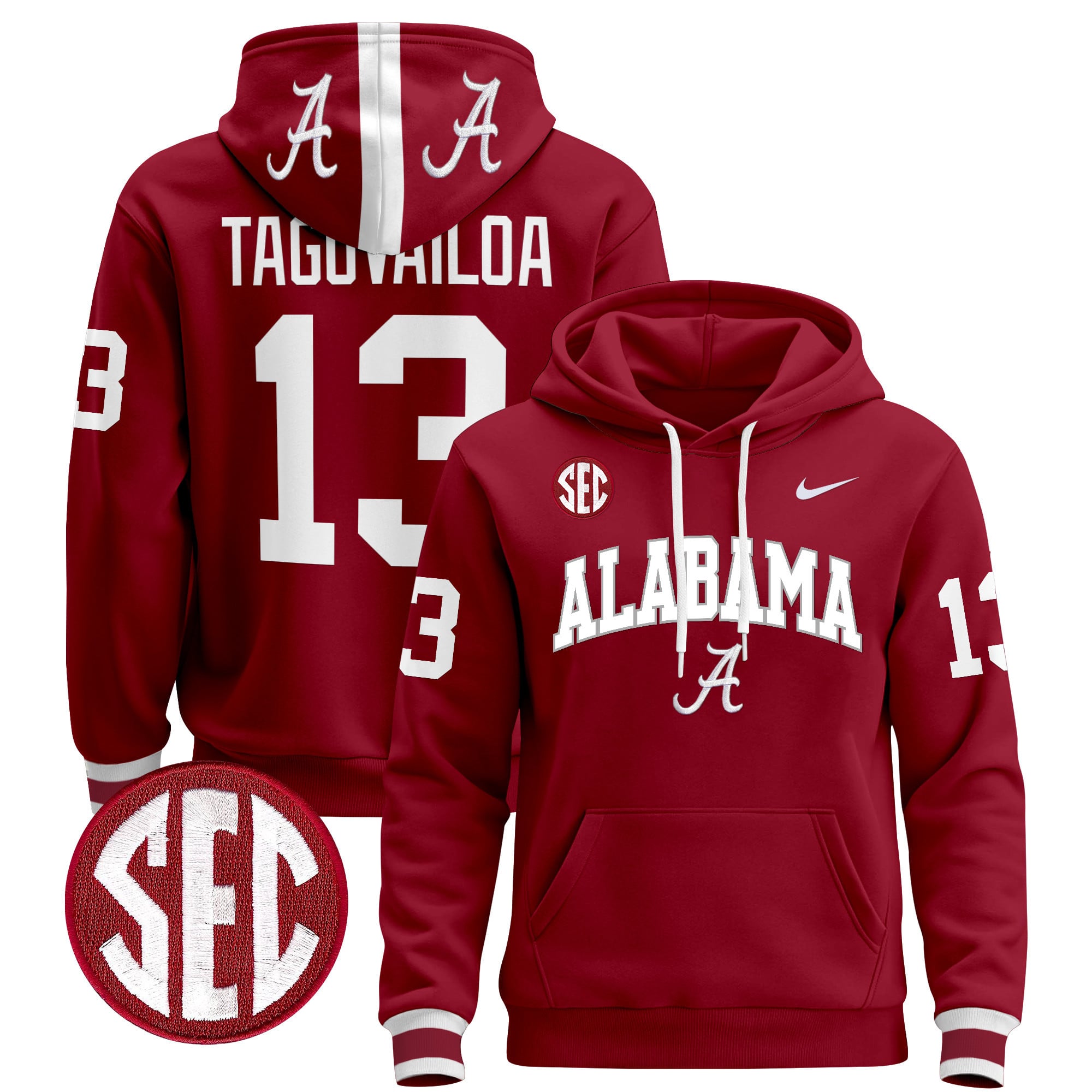 Men's Alabama Crimson Tide 2024 Pullover Hoodie V3