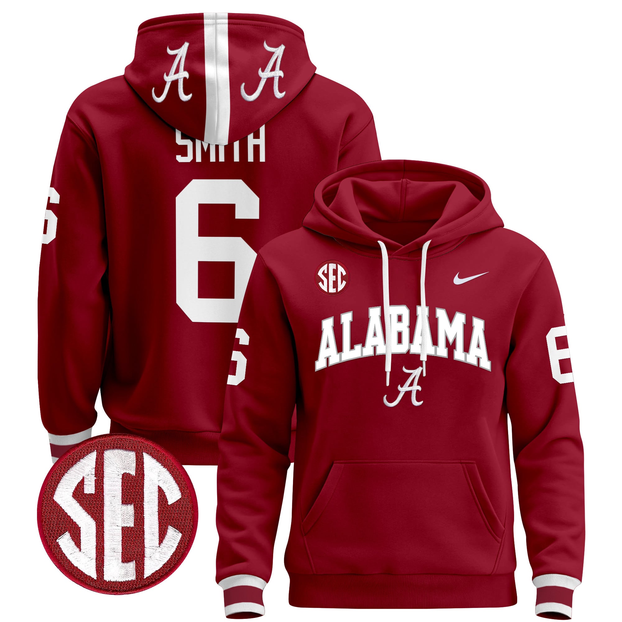 Men's Alabama Crimson Tide 2024 Pullover Hoodie V3