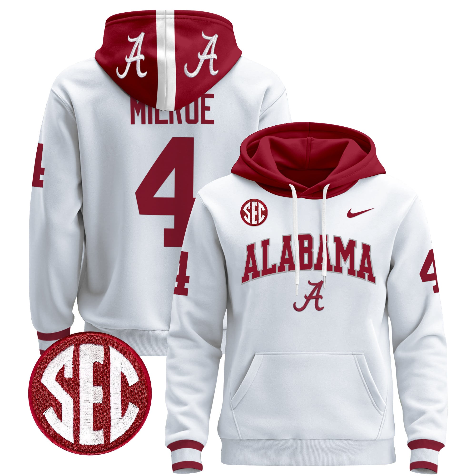 Men's Alabama Crimson Tide 2024 Pullover Hoodie V3