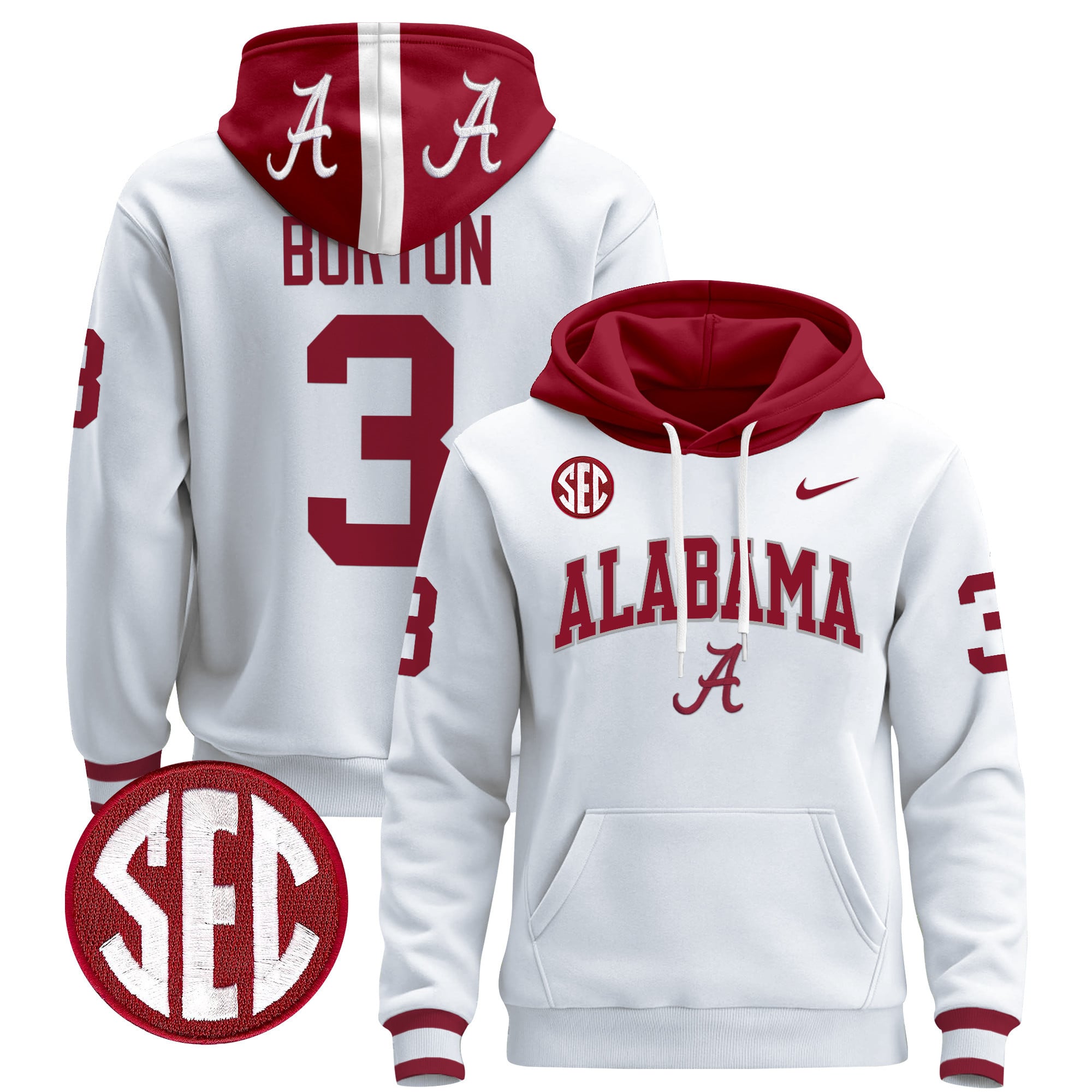 Men's Alabama Crimson Tide 2024 Pullover Hoodie V3