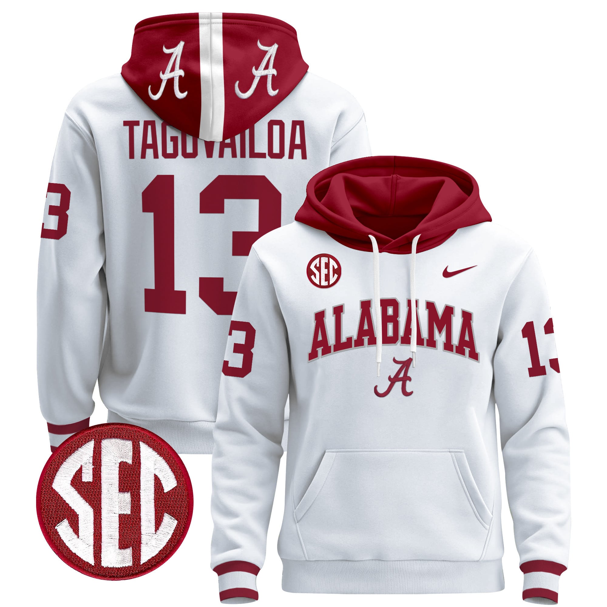 Men's Alabama Crimson Tide 2024 Pullover Hoodie V3