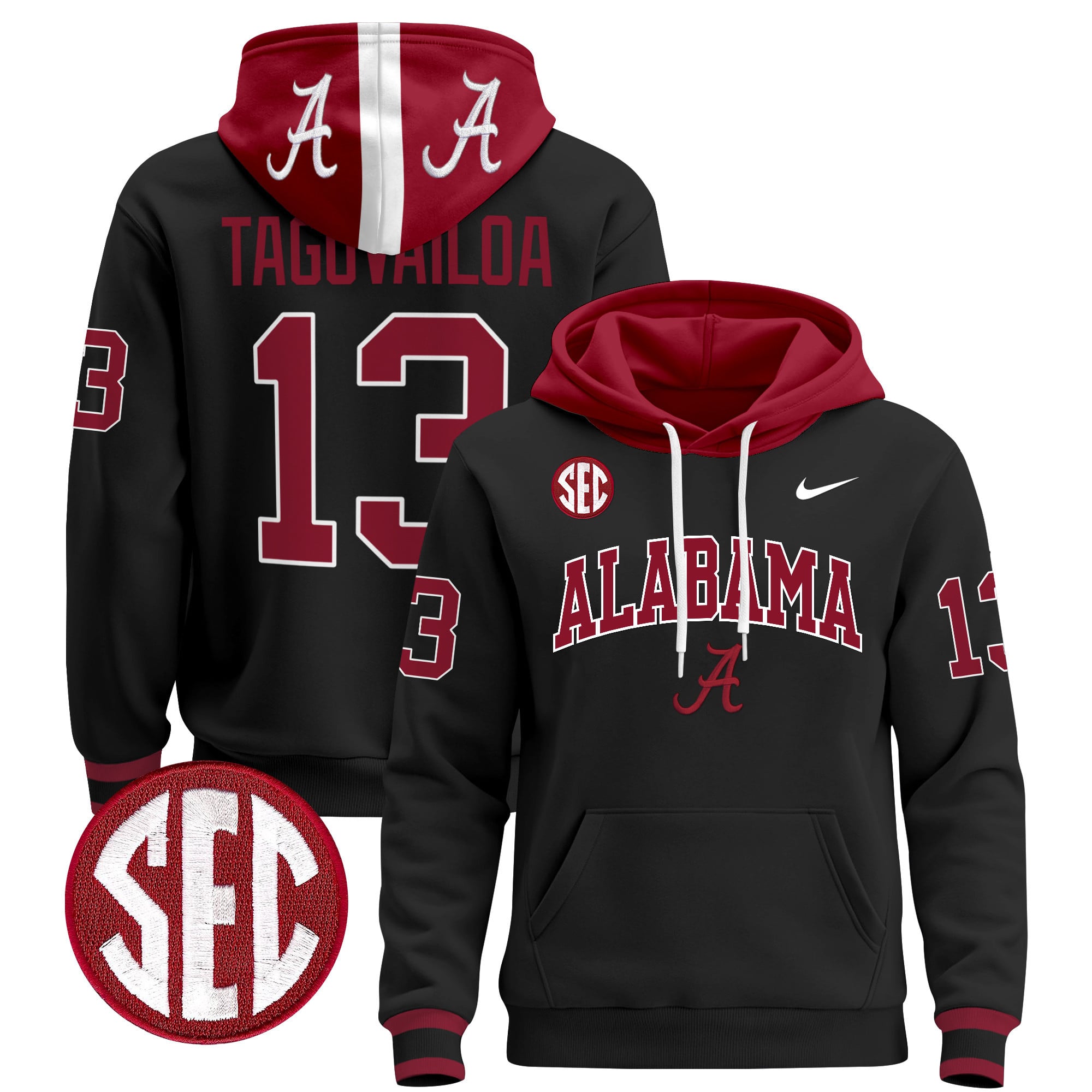 Men's Alabama Crimson Tide 2024 Pullover Hoodie V3