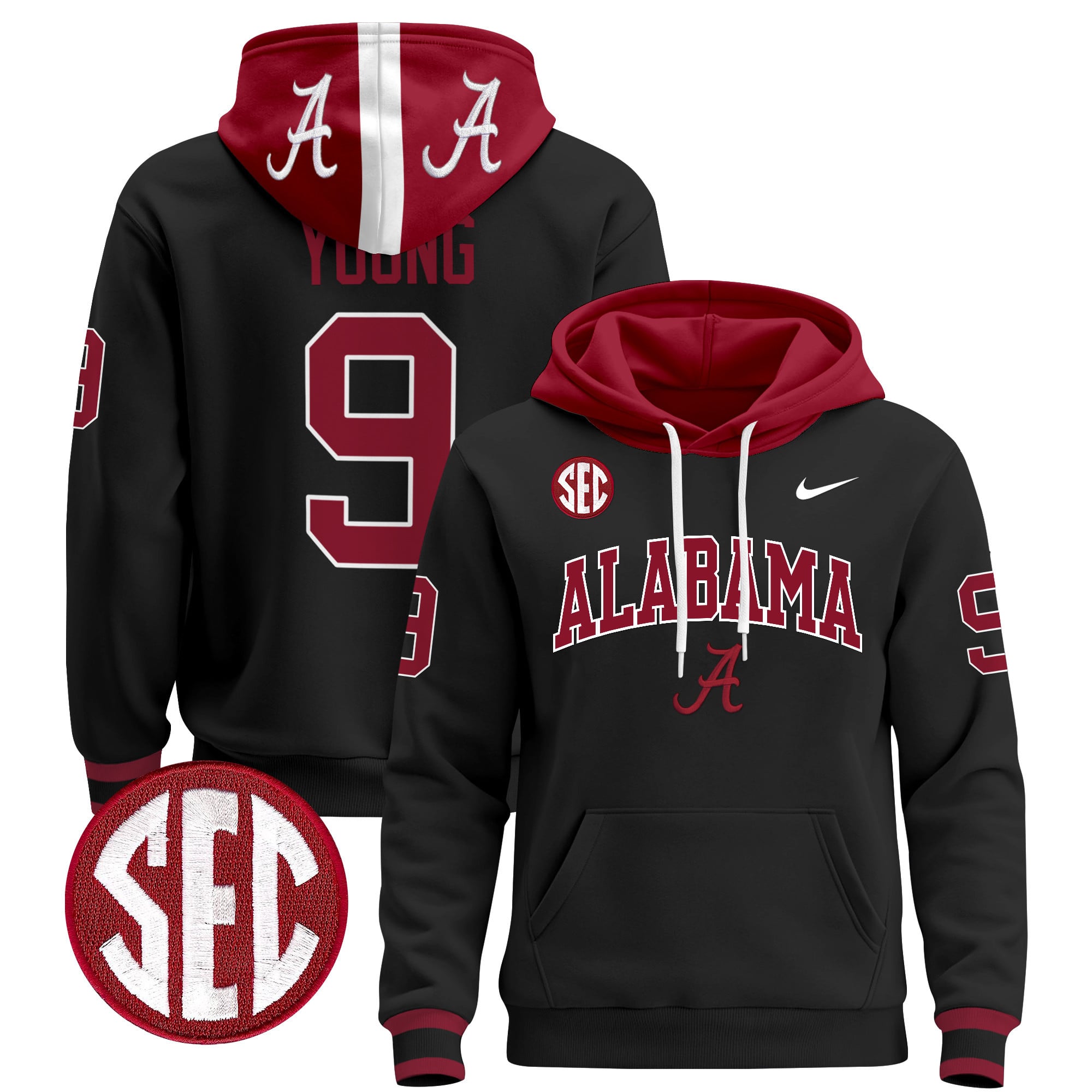 Men's Alabama Crimson Tide 2024 Pullover Hoodie V3