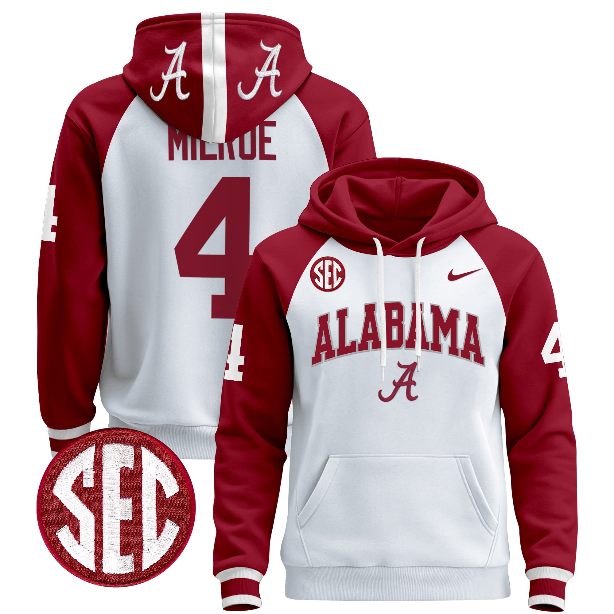 Men's Alabama Crimson Tide 2024 Pullover Hoodie V3
