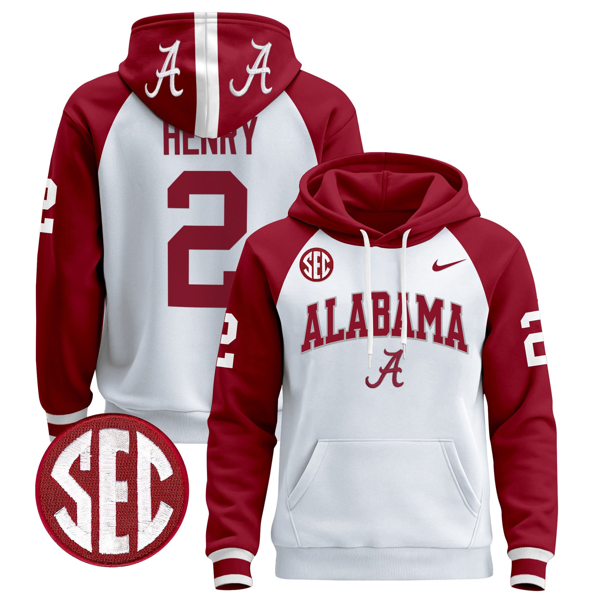 Men's Alabama Crimson Tide 2024 Pullover Hoodie V3