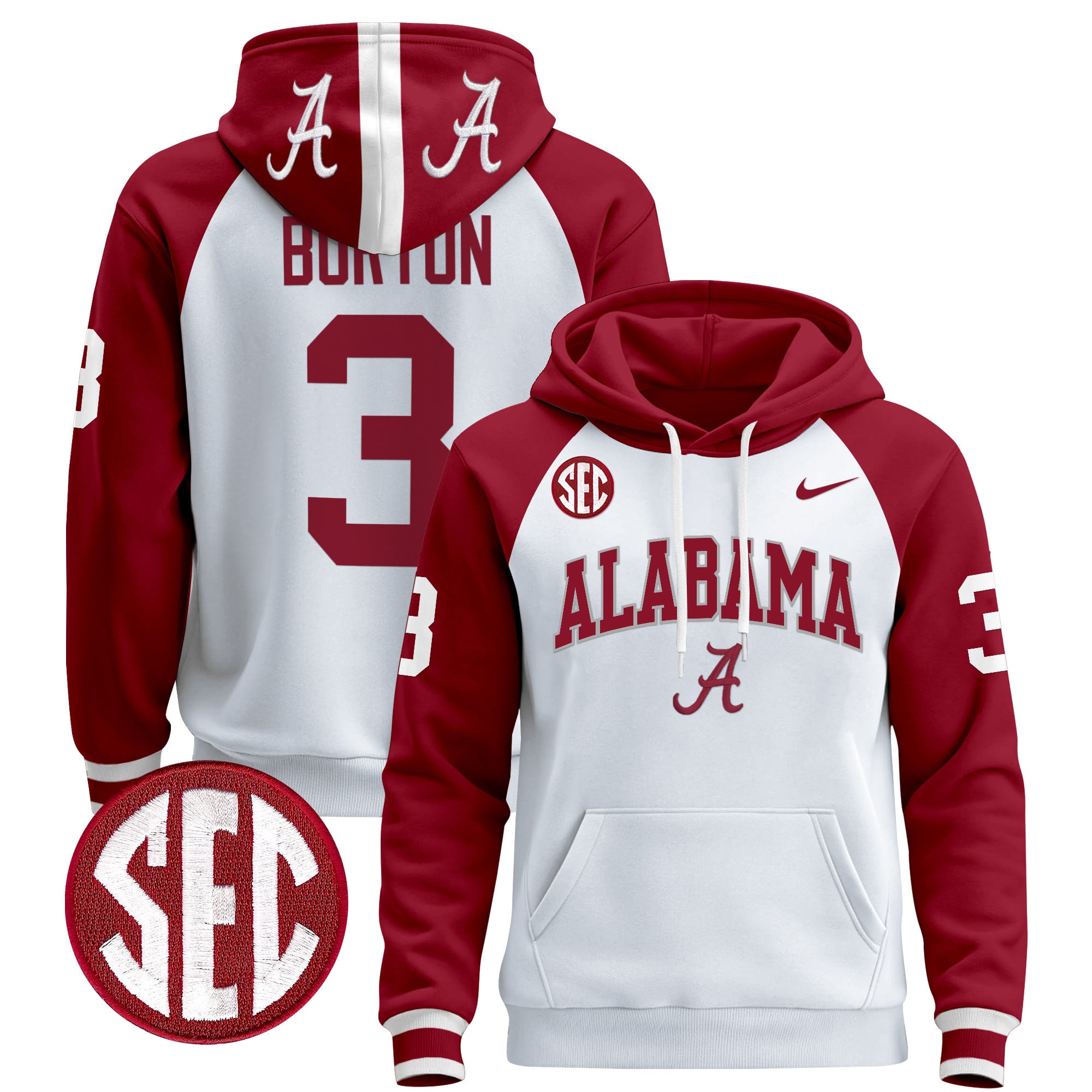 Men's Alabama Crimson Tide 2024 Pullover Hoodie V3
