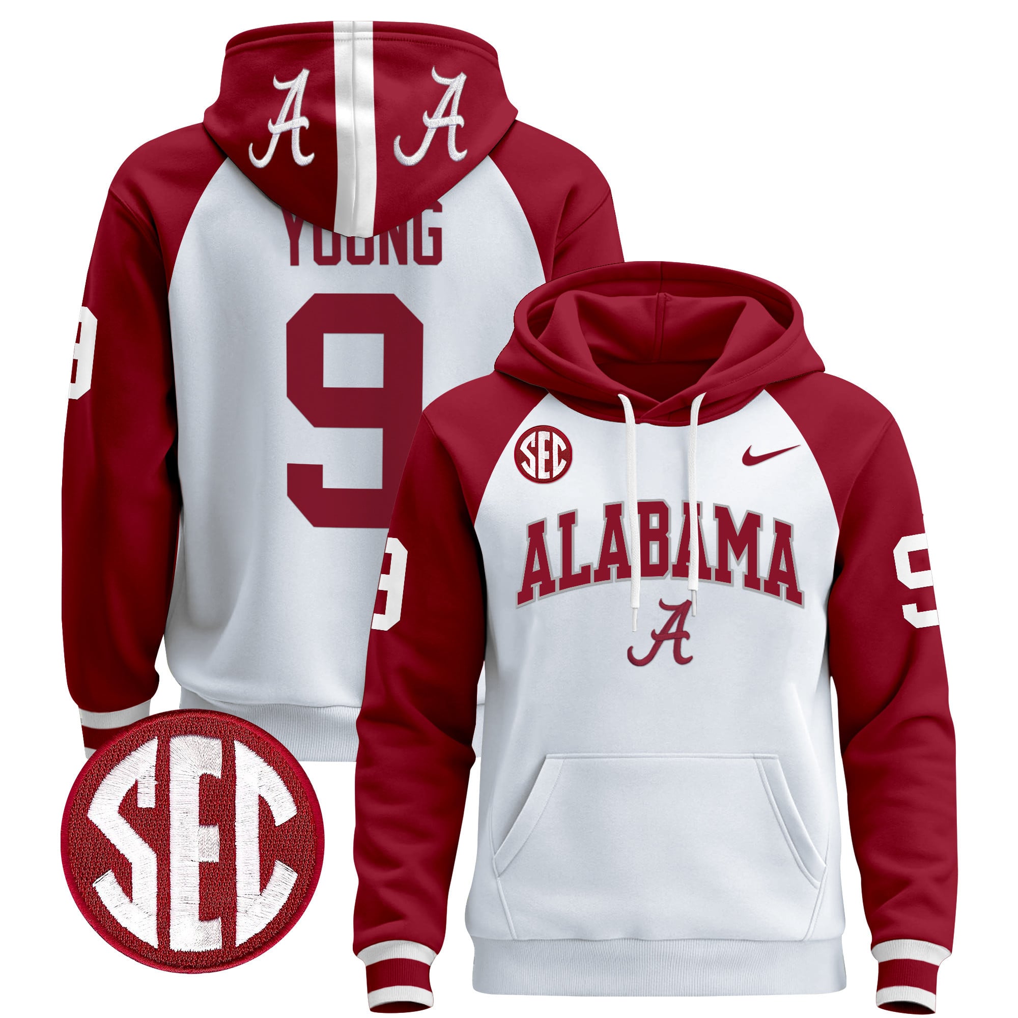 Men's Alabama Crimson Tide 2024 Pullover Hoodie V3