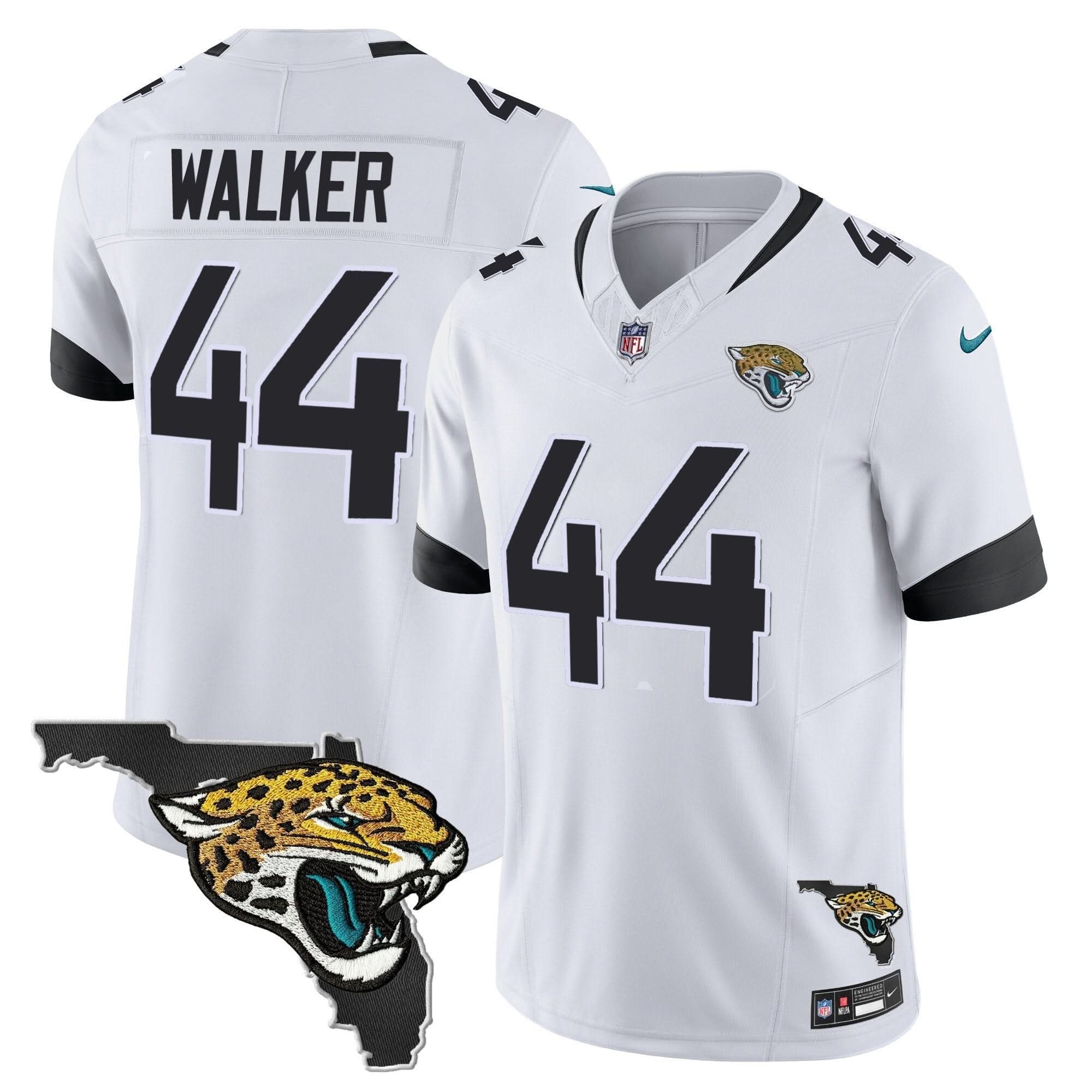 Jacksonville Jaguars Florida Patch Vapor Jersey - All Stitched