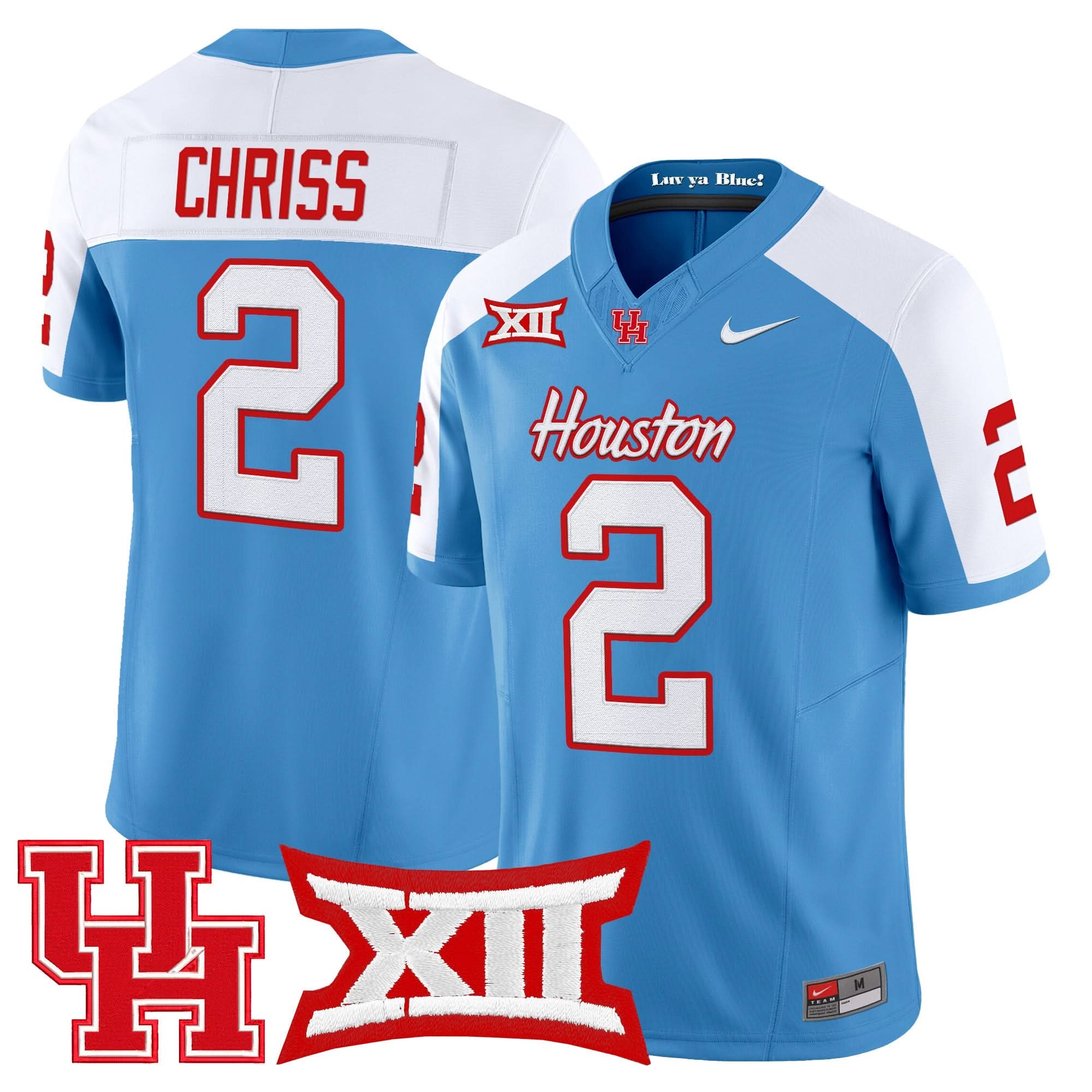 Houston Cougars 2025 Vapor Limited Jersey - All Stitched