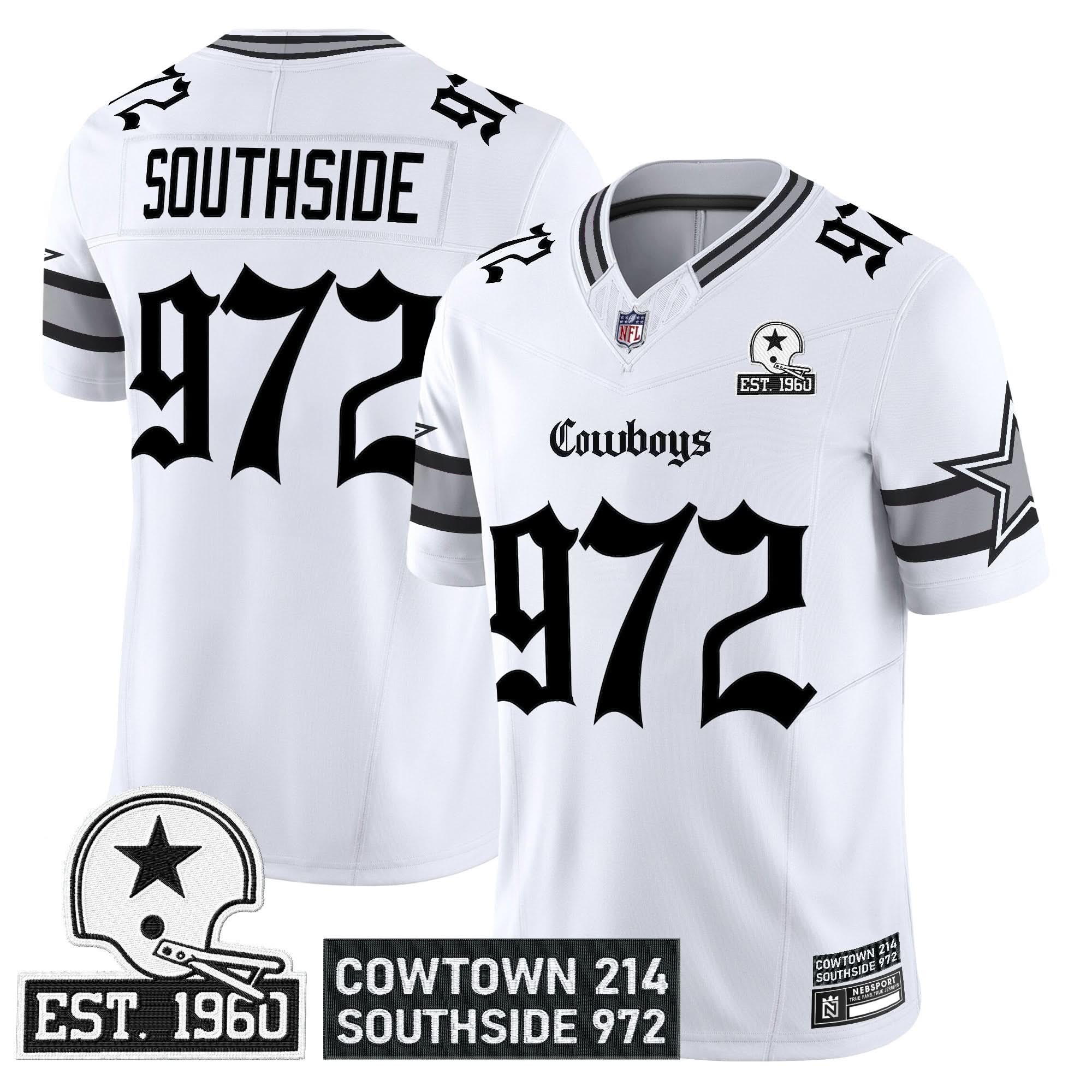 Dallas Cowboys 'Gothic Lone Star Edition' Vapor Limited Jersey - All Stitched