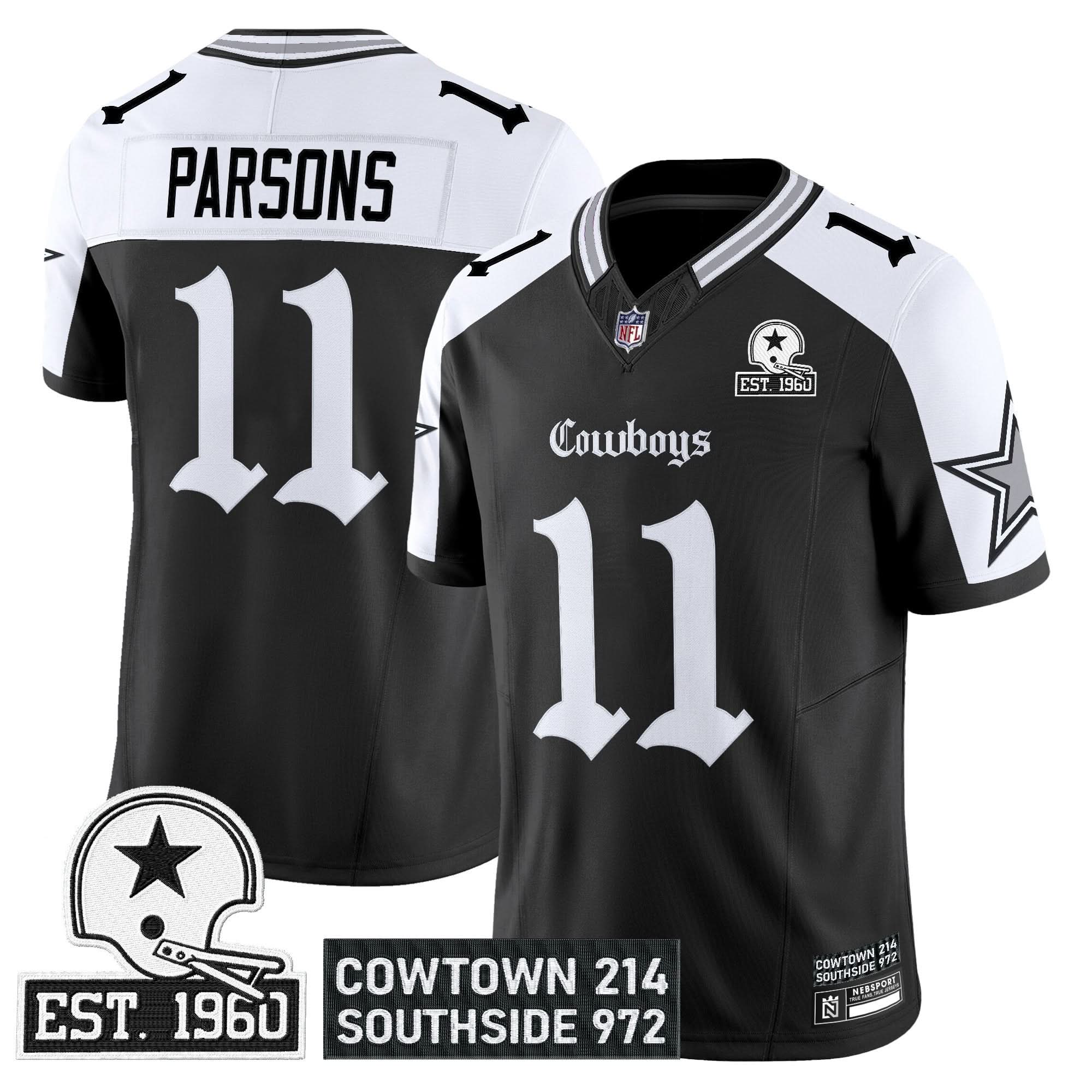 Dallas Cowboys 'Gothic Lone Star Edition' Vapor Limited Jersey - All Stitched