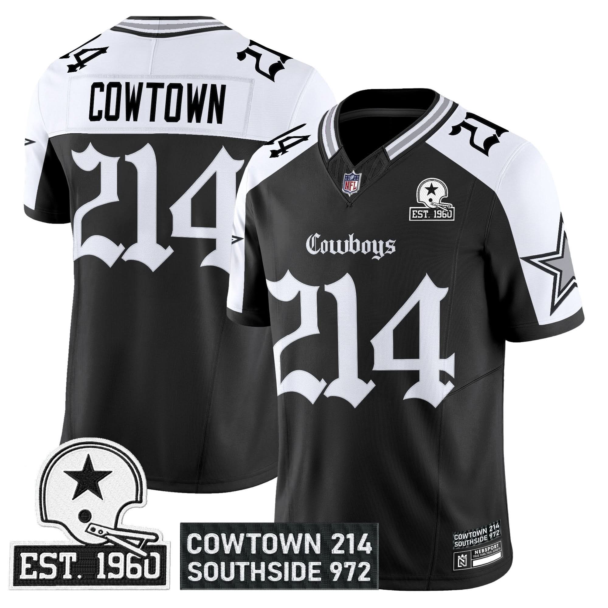 Dallas Cowboys 'Gothic Lone Star Edition' Vapor Limited Jersey - All Stitched