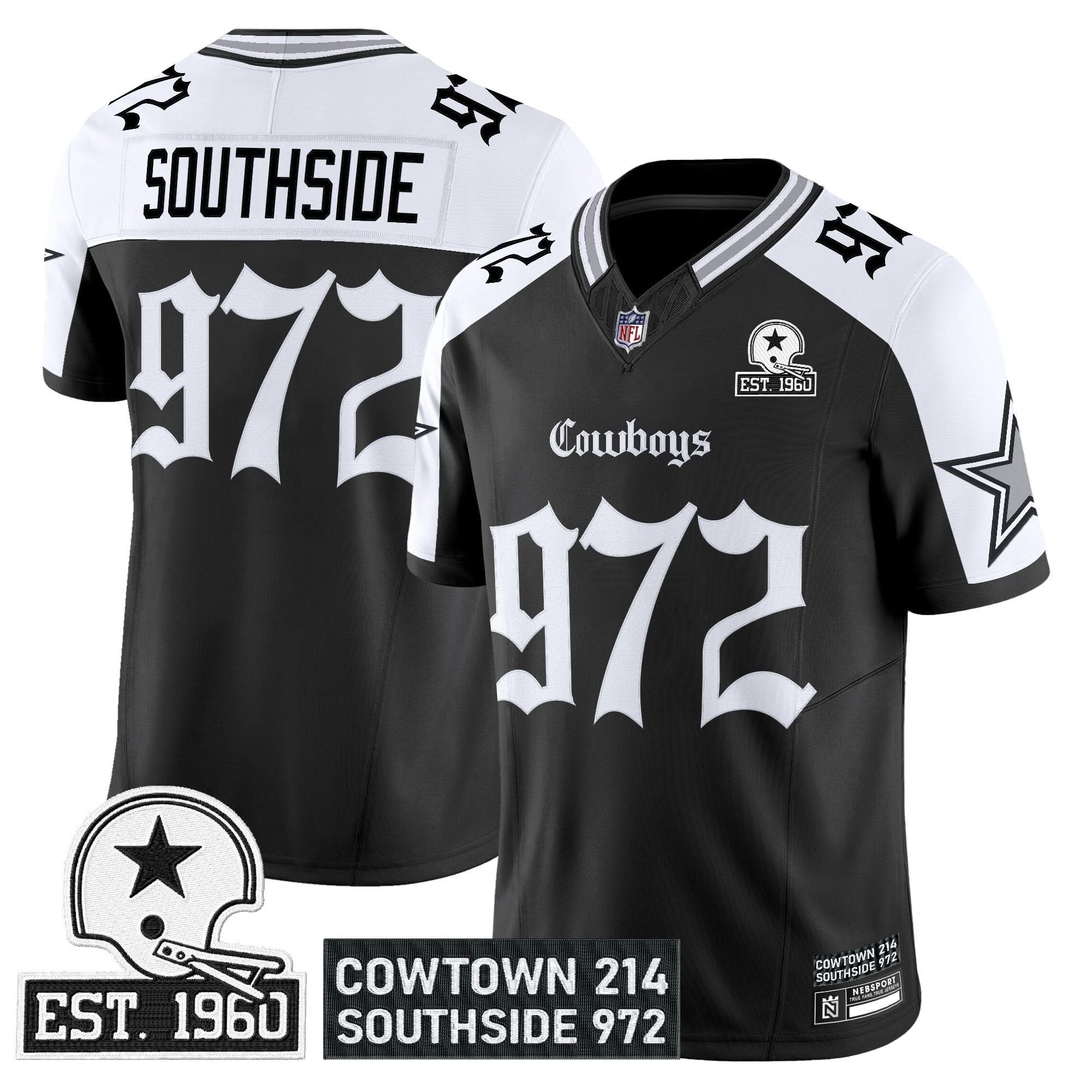 Dallas Cowboys 'Gothic Lone Star Edition' Vapor Limited Jersey - All Stitched