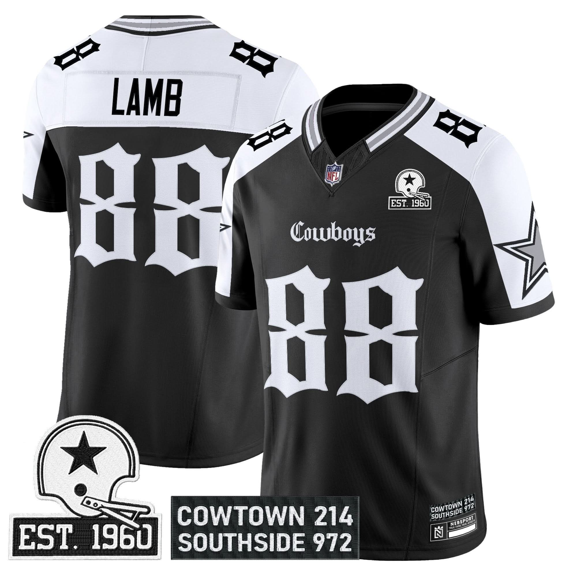 Dallas Cowboys 'Gothic Lone Star Edition' Vapor Limited Jersey - All Stitched