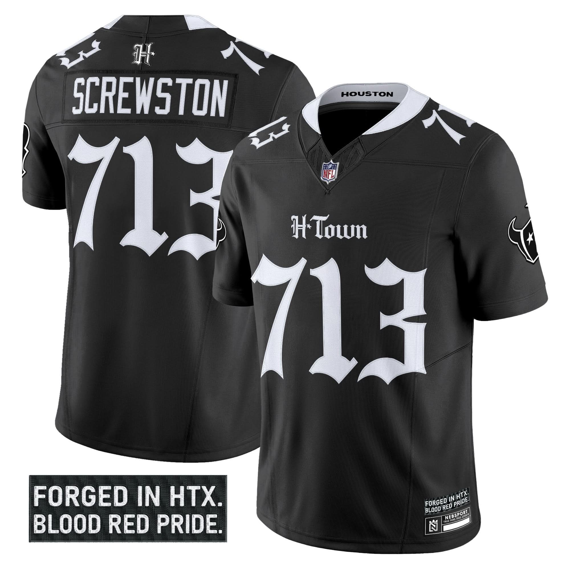 Houston Texans 'Gothic Lone Star Shadows Edition' Vapor Limited Jersey - All Stitched