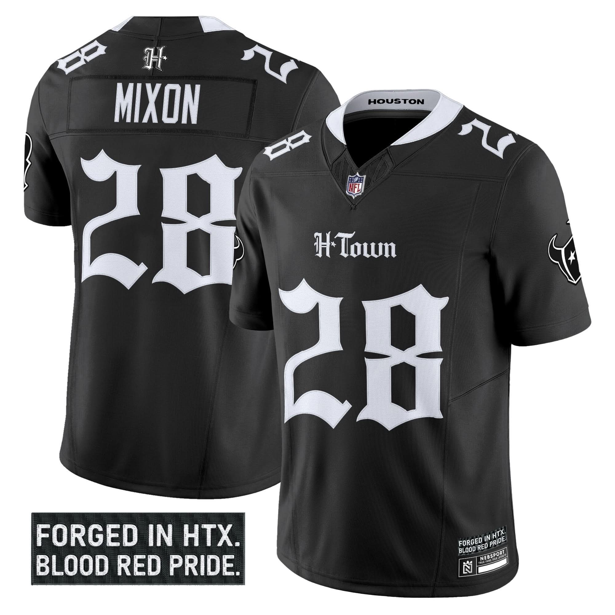 Houston Texans 'Gothic Lone Star Shadows Edition' Vapor Limited Jersey - All Stitched