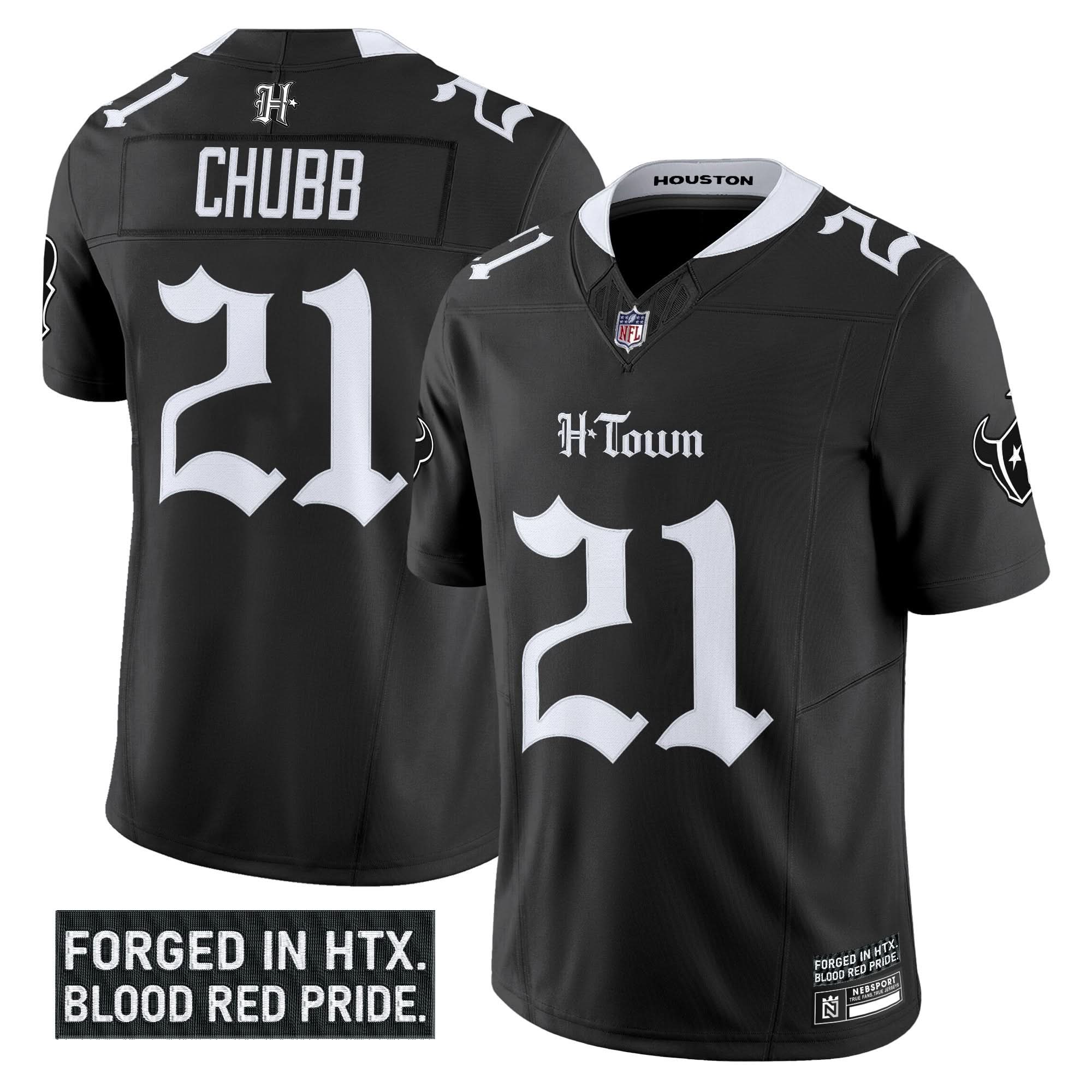 Houston Texans 'Gothic Lone Star Shadows Edition' Vapor Limited Jersey - All Stitched