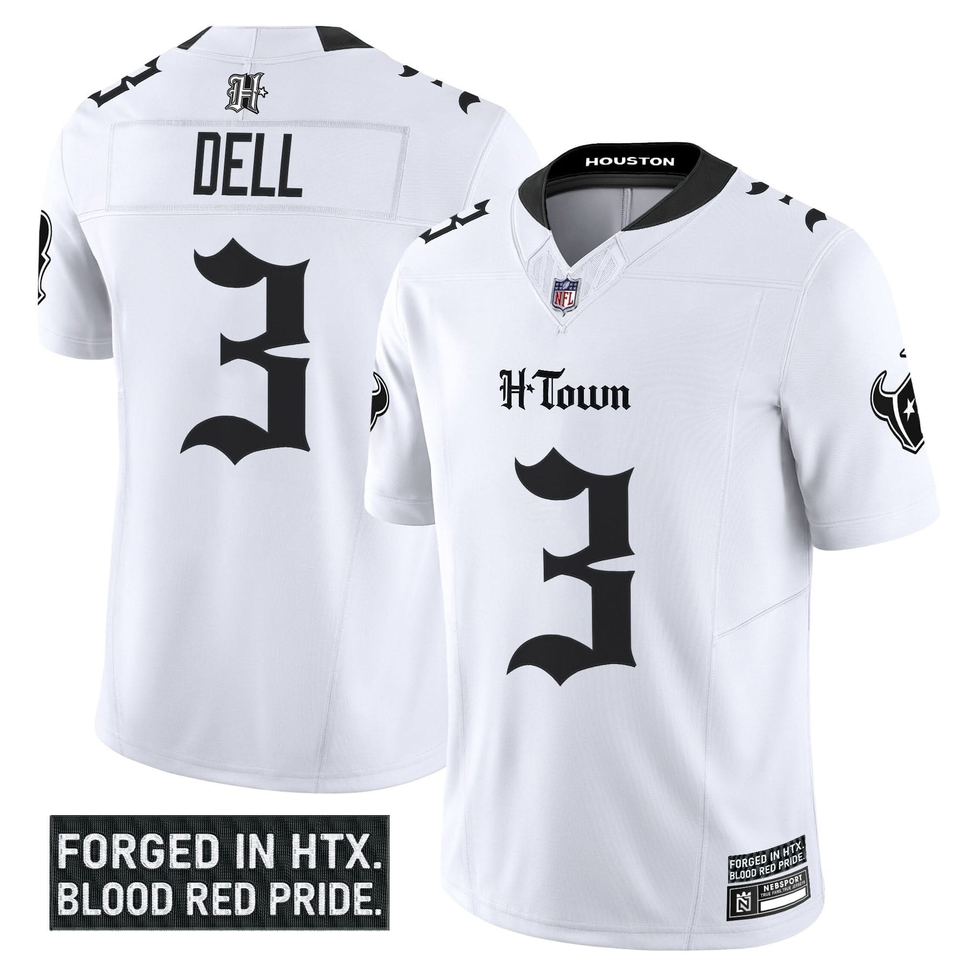 Houston Texans 'Gothic Lone Star Shadows Edition' Vapor Limited Jersey - All Stitched